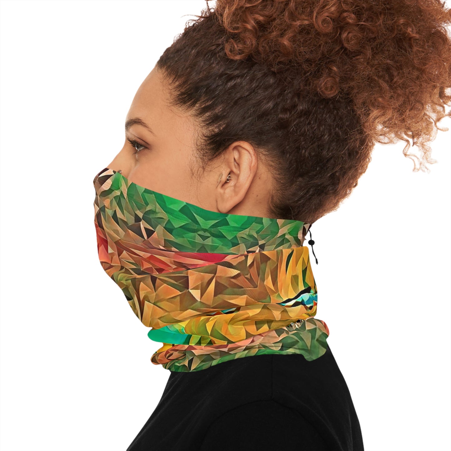 Custom Unisex Adult Winter Neck Gaiter With Drawstring From The Sunset Series At Intriguing Vistas