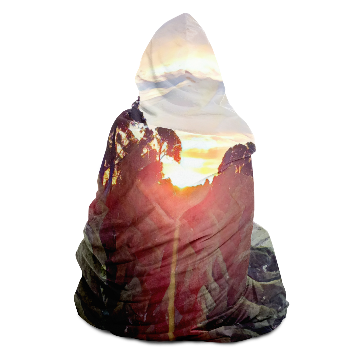 Intriguing Vistas™ Sunset Series Hooded Blanket copy