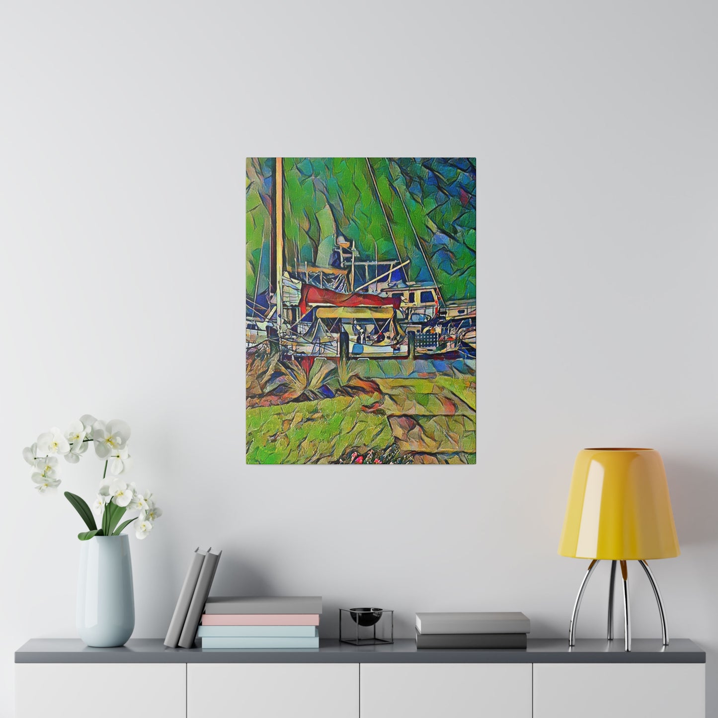 Intriguing Vistas™ Nautical Series Matte Canvas Print in 12 Portrait Sizes!!