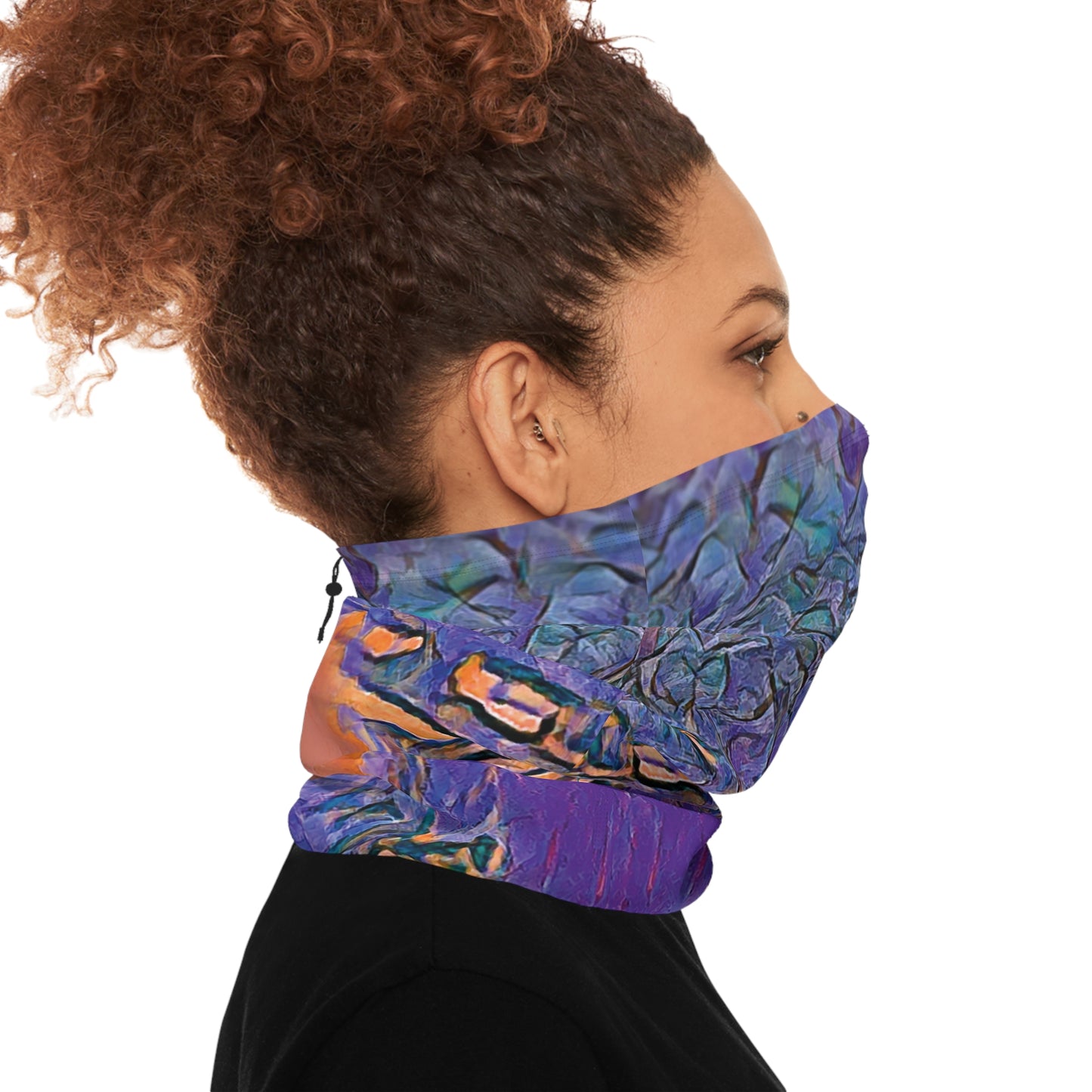 Custom Unisex Adult Winter Neck Gaiter With Drawstring From The Sunset Series At Intriguing Vistas