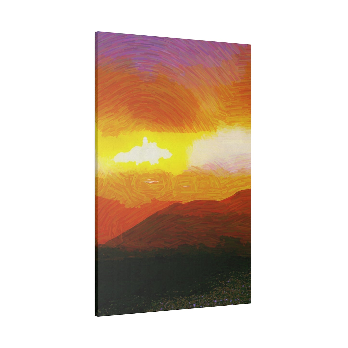 Canvas Art Print in Multiple Portrait Sizes from the Sunset Series at Intriguing Vistas