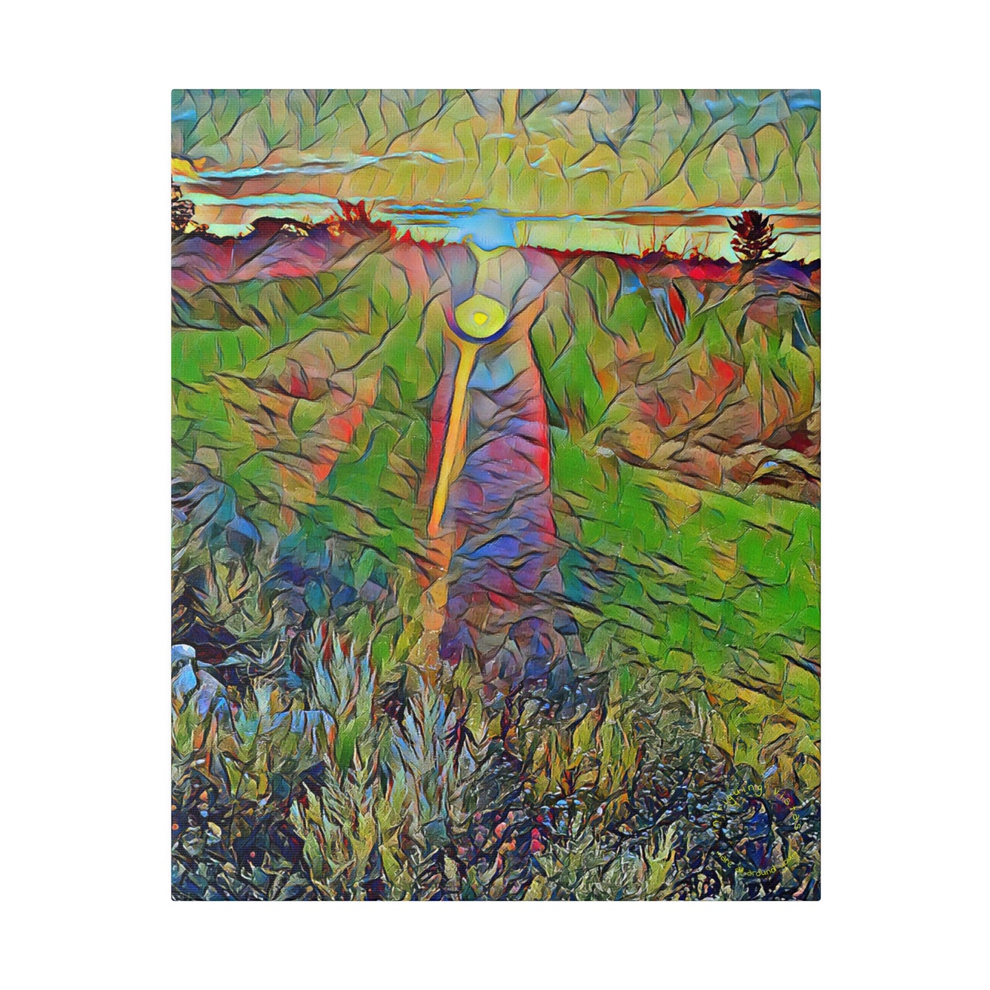 Intriguing Vistas™ Sunset Series Matte Canvas Print in 12 Portrait Sizes!!