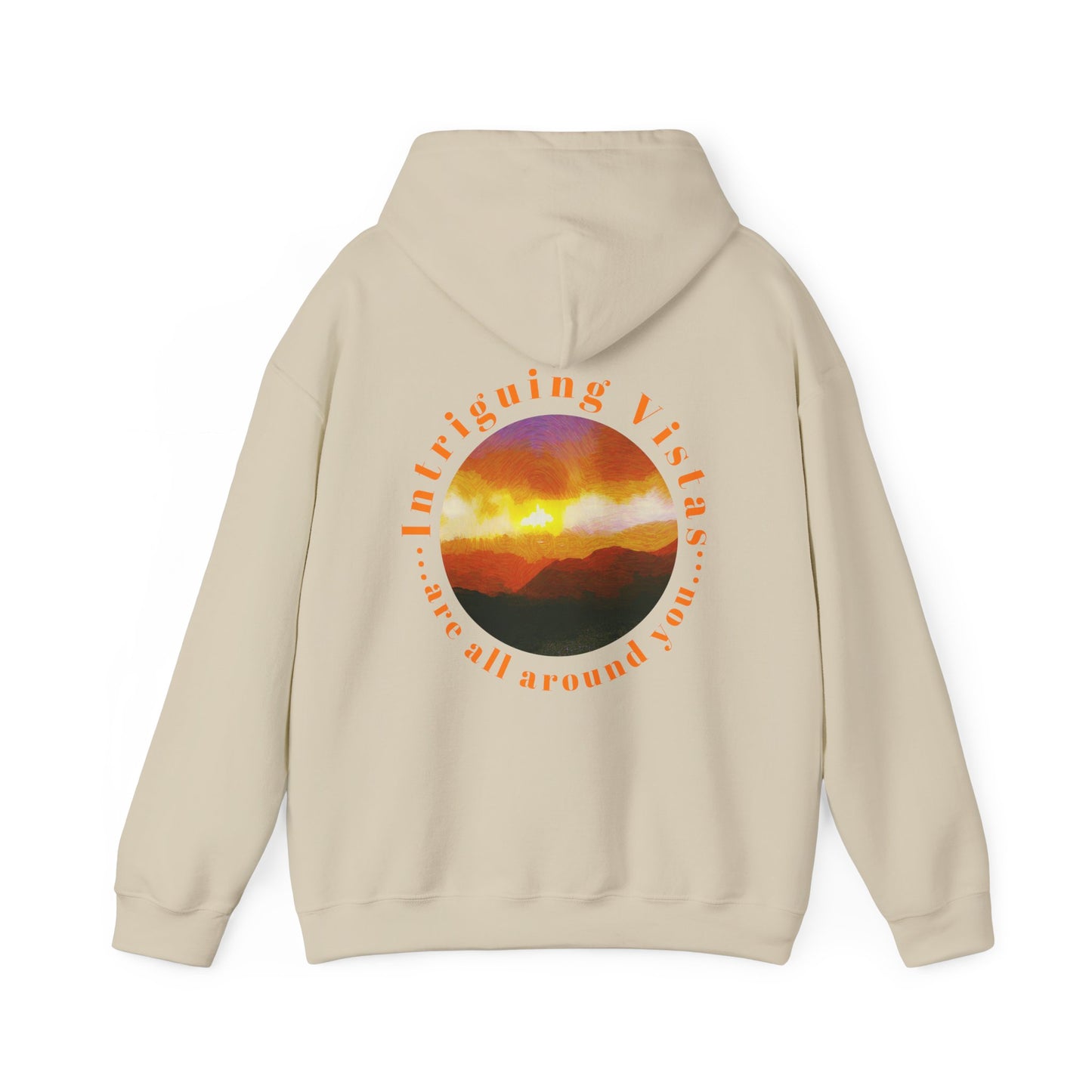 Gildan 18500 Unisex Adult Heavy Blend Crewneck Hooded Sweatshirt from the Sunset Series at Intriguing Vistas