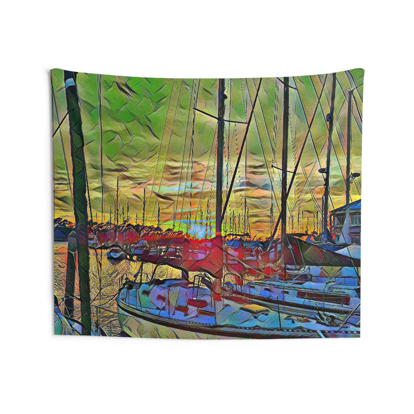 Custom Printed Wall Tapestry Available In Multiple Sizes From The Nautical Series At Intriguing Vistas