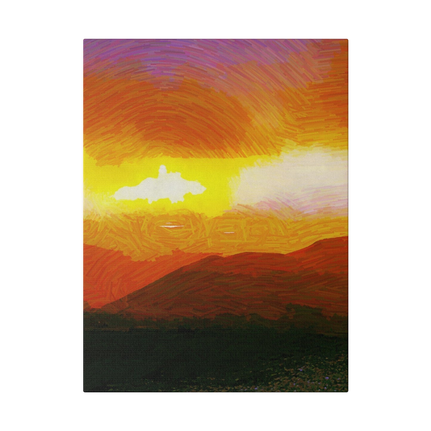 Canvas Art Print in Multiple Portrait Sizes from the Sunset Series at Intriguing Vistas