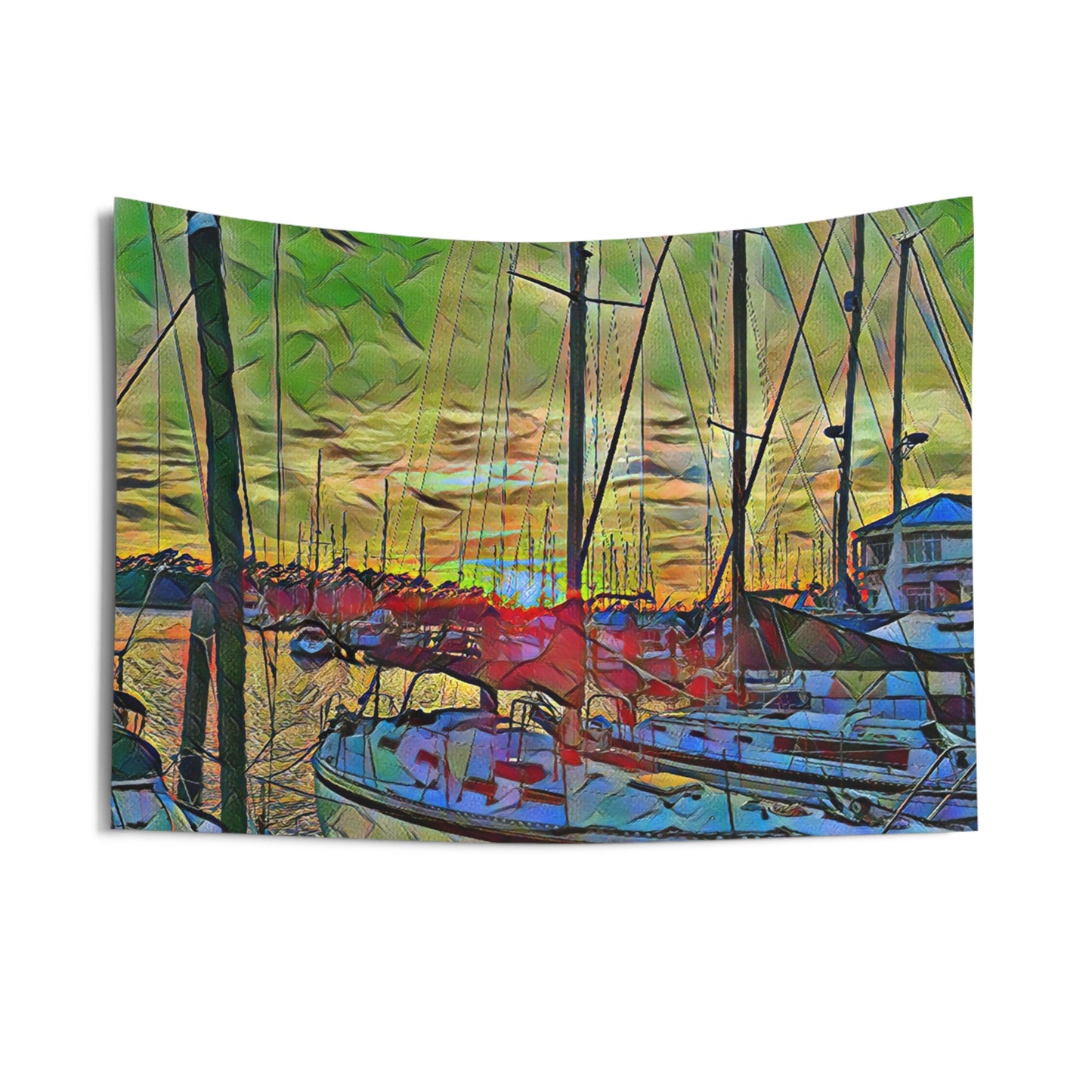 Custom Printed Wall Tapestry Available In Multiple Sizes From The Nautical Series At Intriguing Vistas