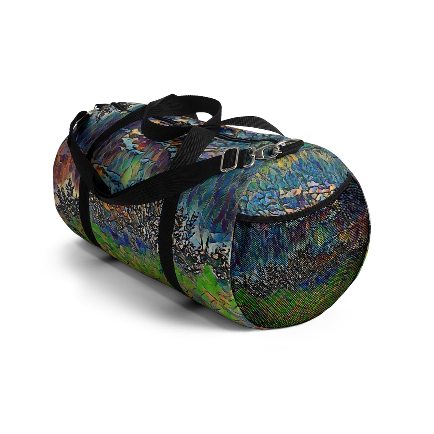 Custom Duffel Bag available in two sizes from the Night Sky Series at Intriguing Vistas