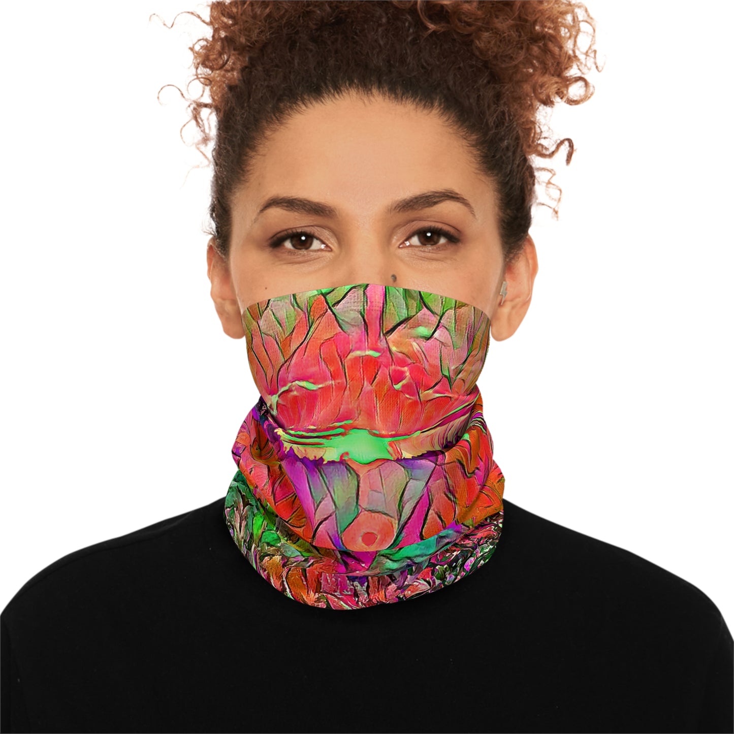 Custom Unisex Adult Winter Neck Gaiter With Drawstring From The Sunset Series At Intriguing Vistas