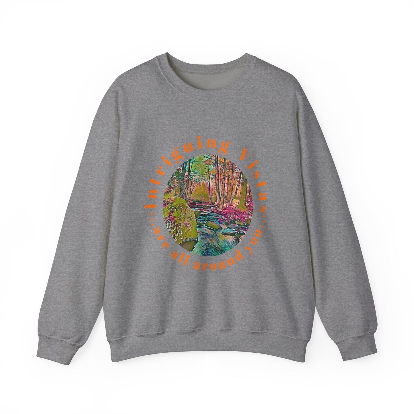 Gildan 18000 Unisex Adult Heavy Blend Crewneck Sweatshirt Available in Multiple Colors from the Scenery Series at Intriguing Vistas