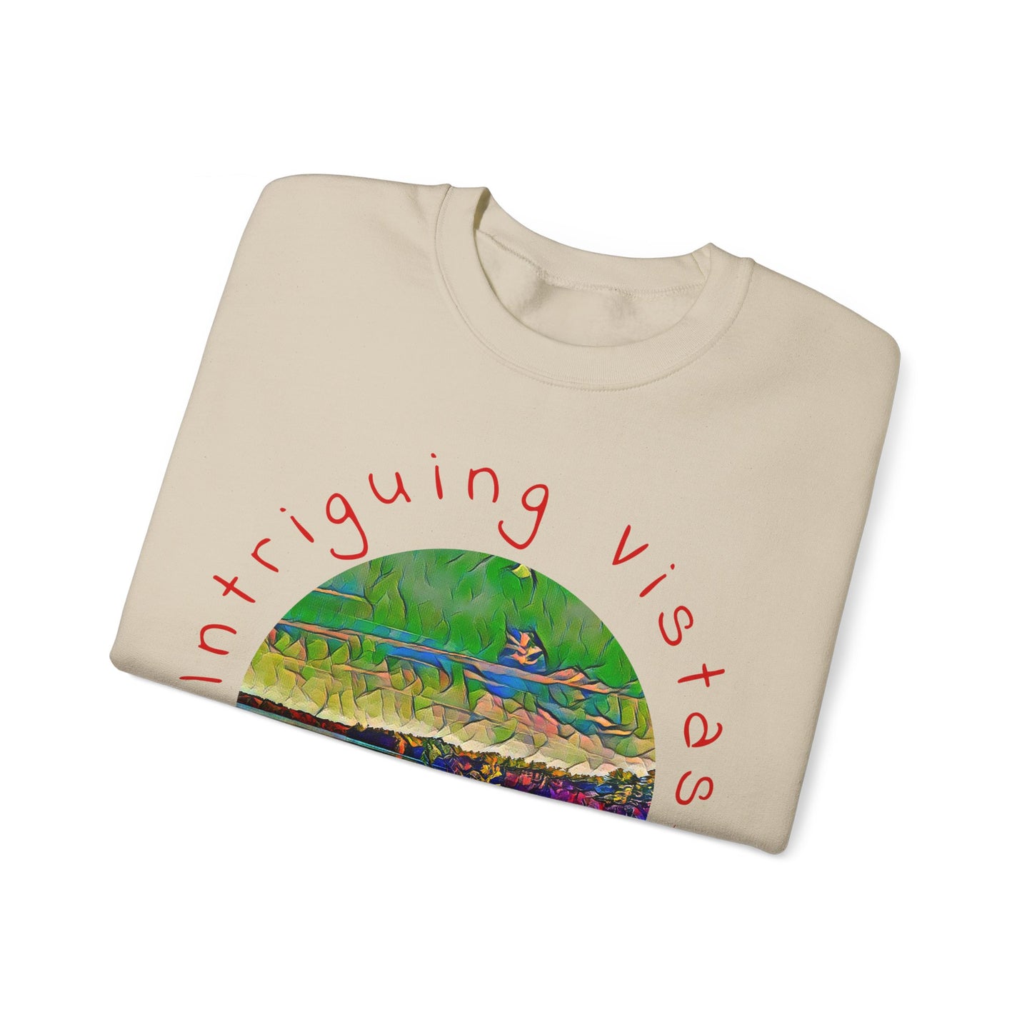 Intriguing Vistas™ Scenery Series Unisex Heavy Blend™ Crewneck Sweatshirt in 7 colors!