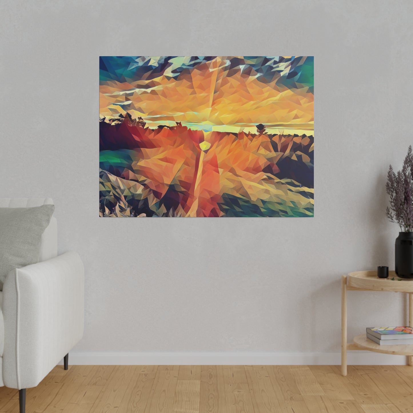 Canvas Art Print in Multiple Landscape Sizes from the Sunset Series at Intriguing Vistas