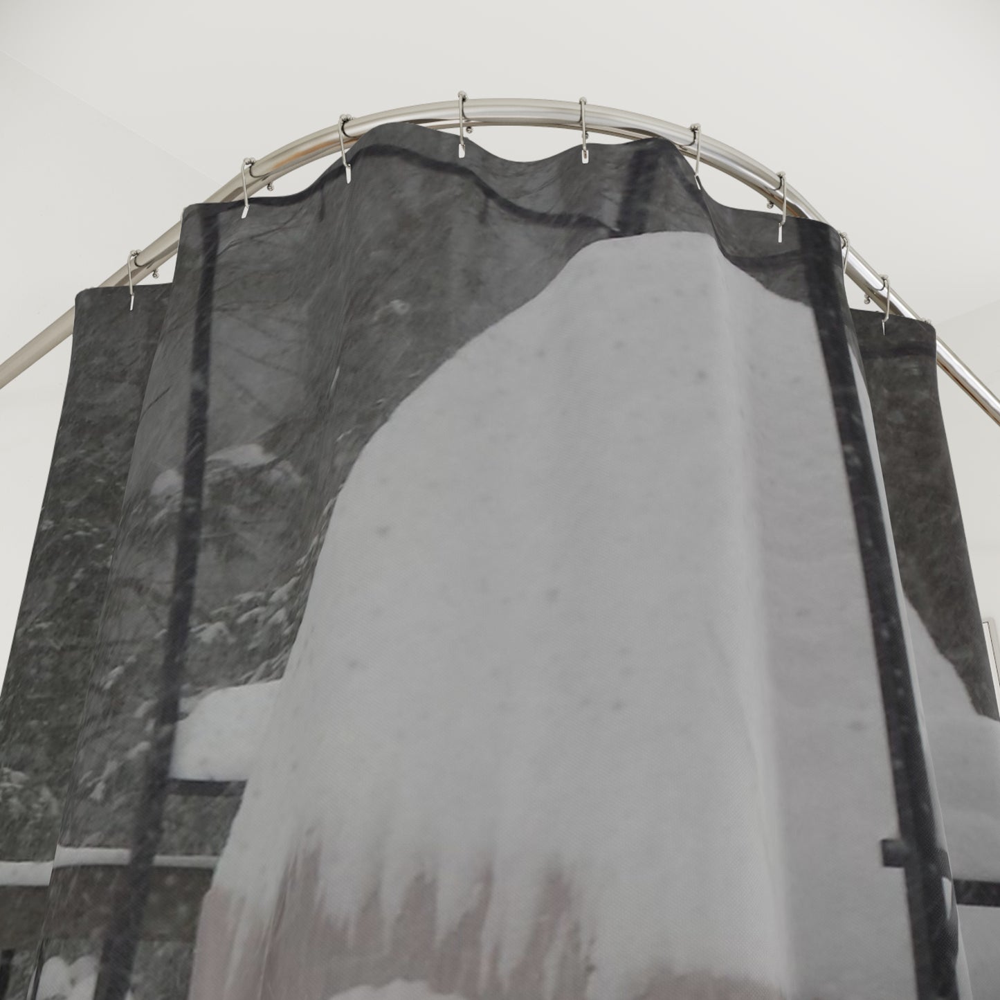 Snow in New Hampshire Shower Curtain - Calm Design for Tranquil Bathrooms