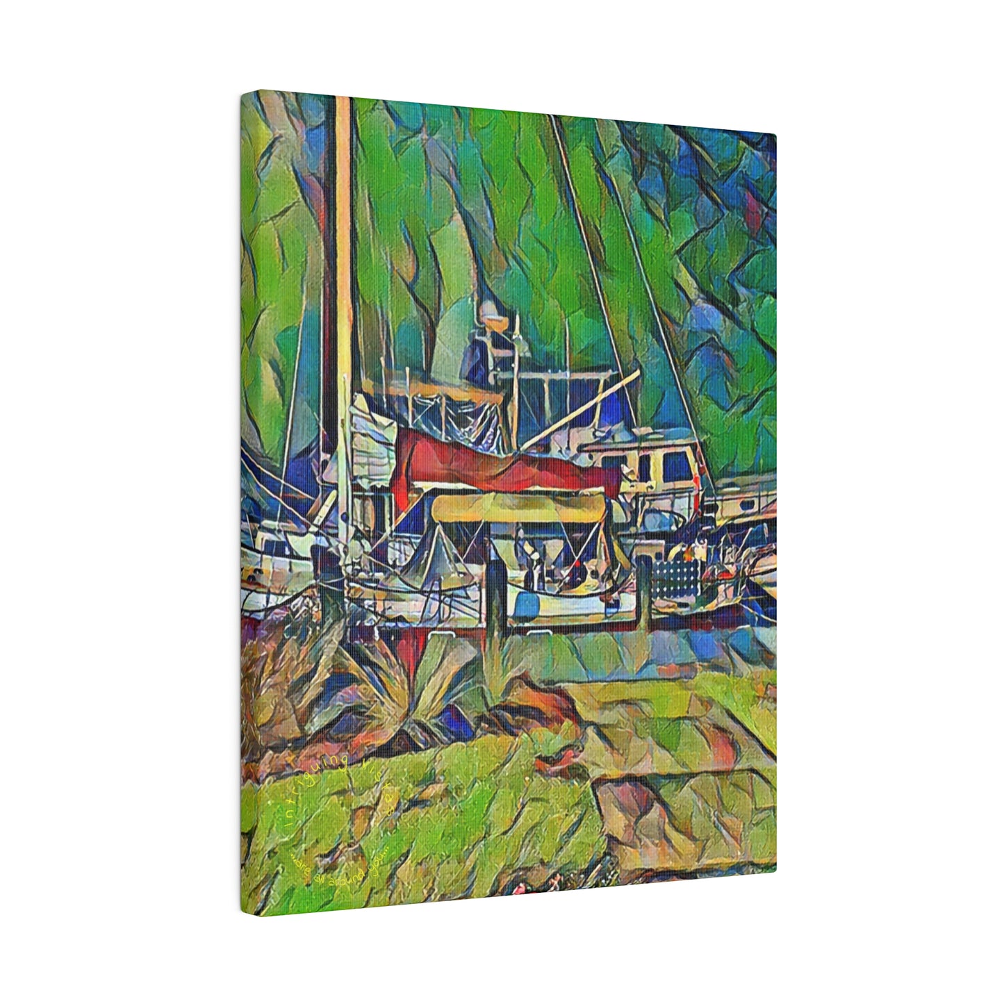 Intriguing Vistas™ Nautical Series Matte Canvas Print in 12 Portrait Sizes!!