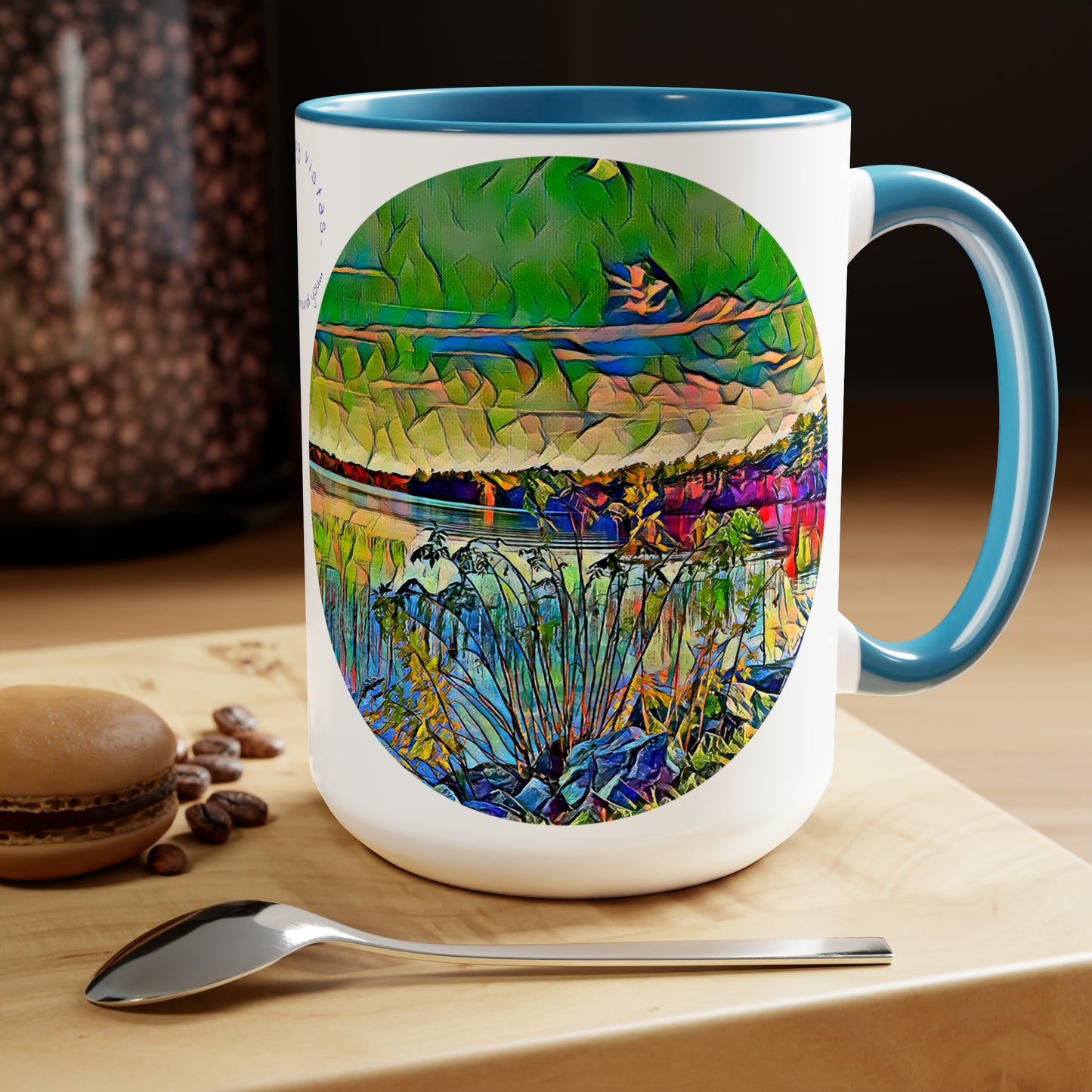 Intriguing Vistas™ Scenery Series Two-Tone Coffee Mugs, 15oz