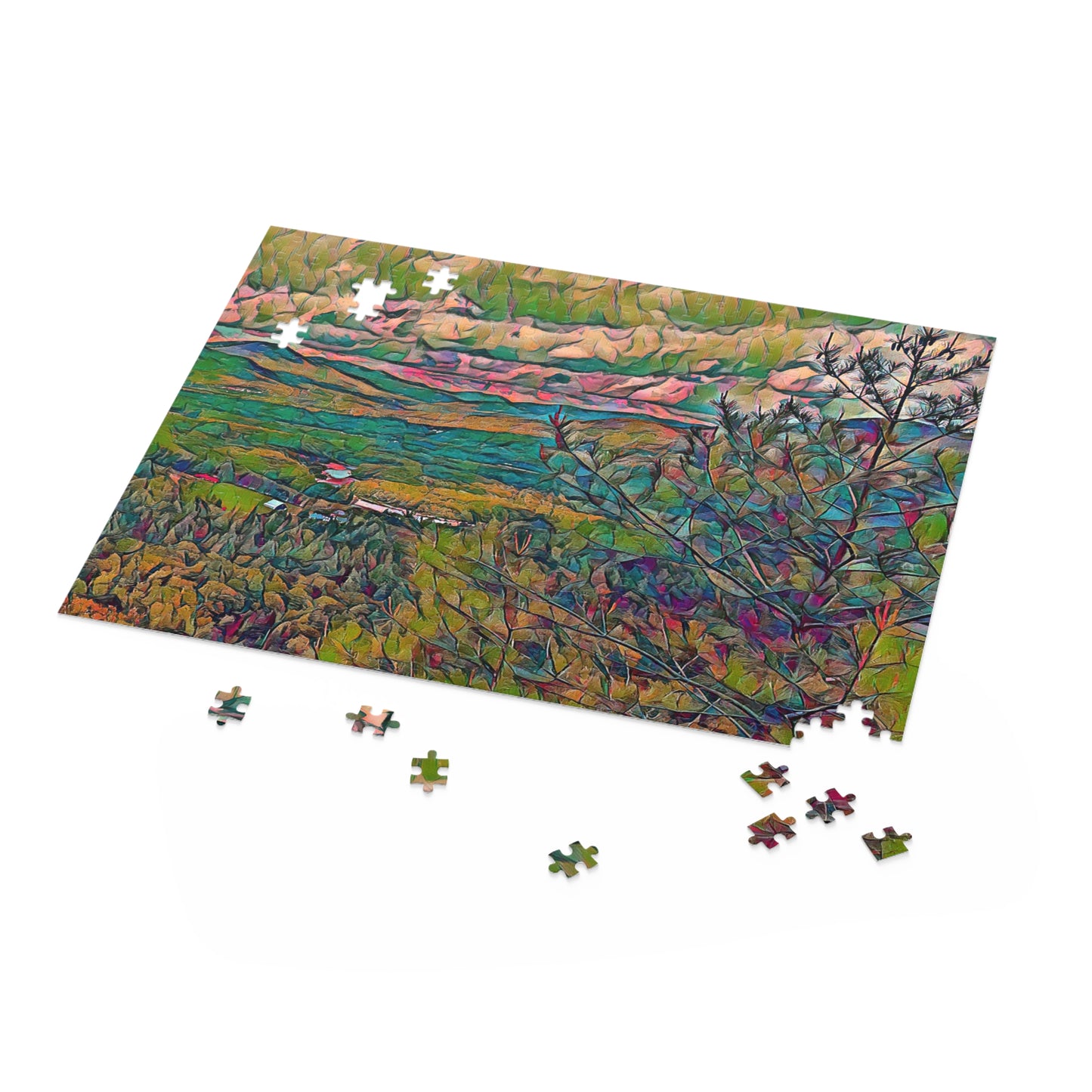 Custom Jigsaw Puzzle Available in Three Sizes from the Scenery Series at Intriguing Vistas