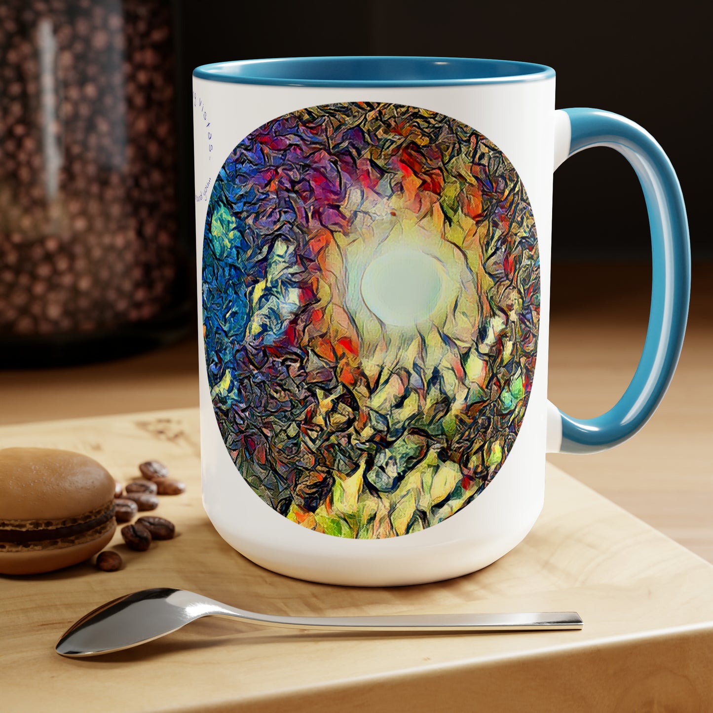 Intriguing Vistas™ Night Sky Series Two-Tone Coffee Mugs, 15oz