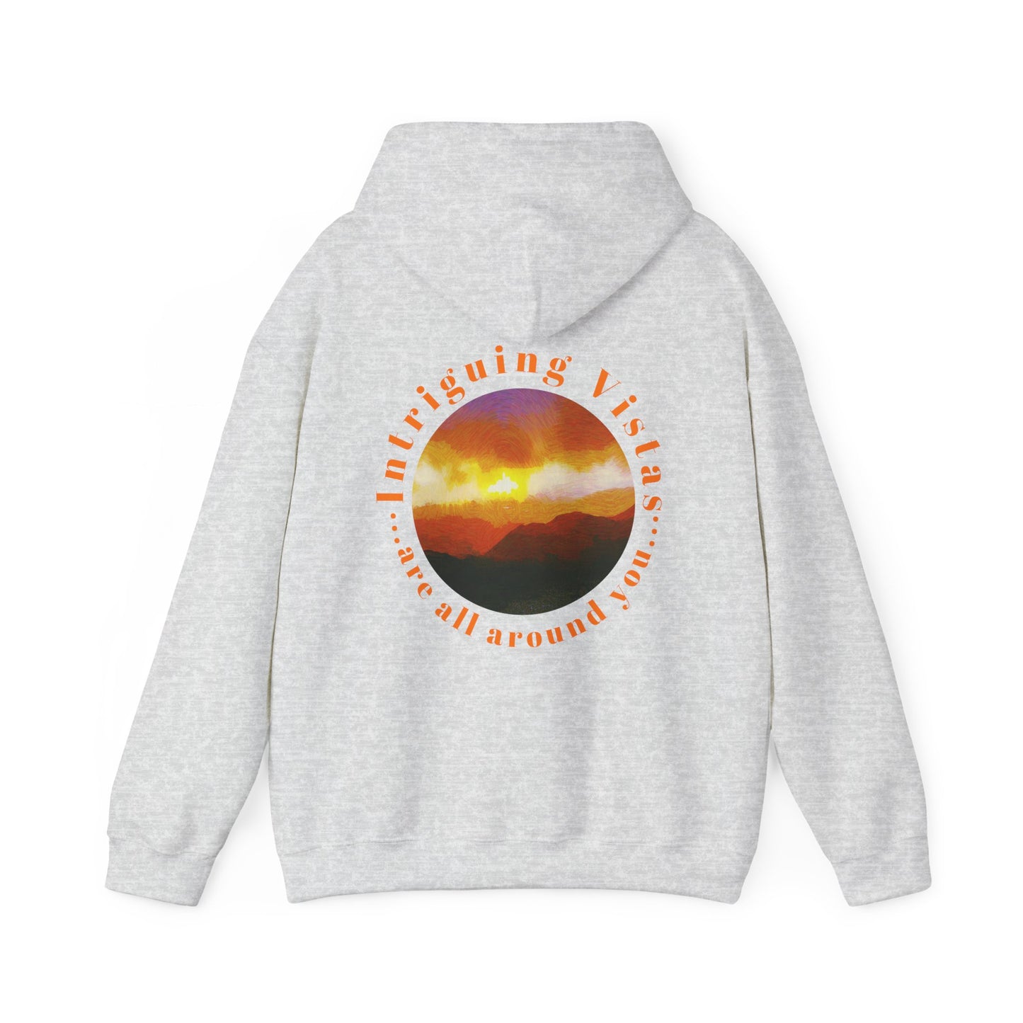 Gildan 18500 Unisex Adult Heavy Blend Crewneck Hooded Sweatshirt from the Sunset Series at Intriguing Vistas