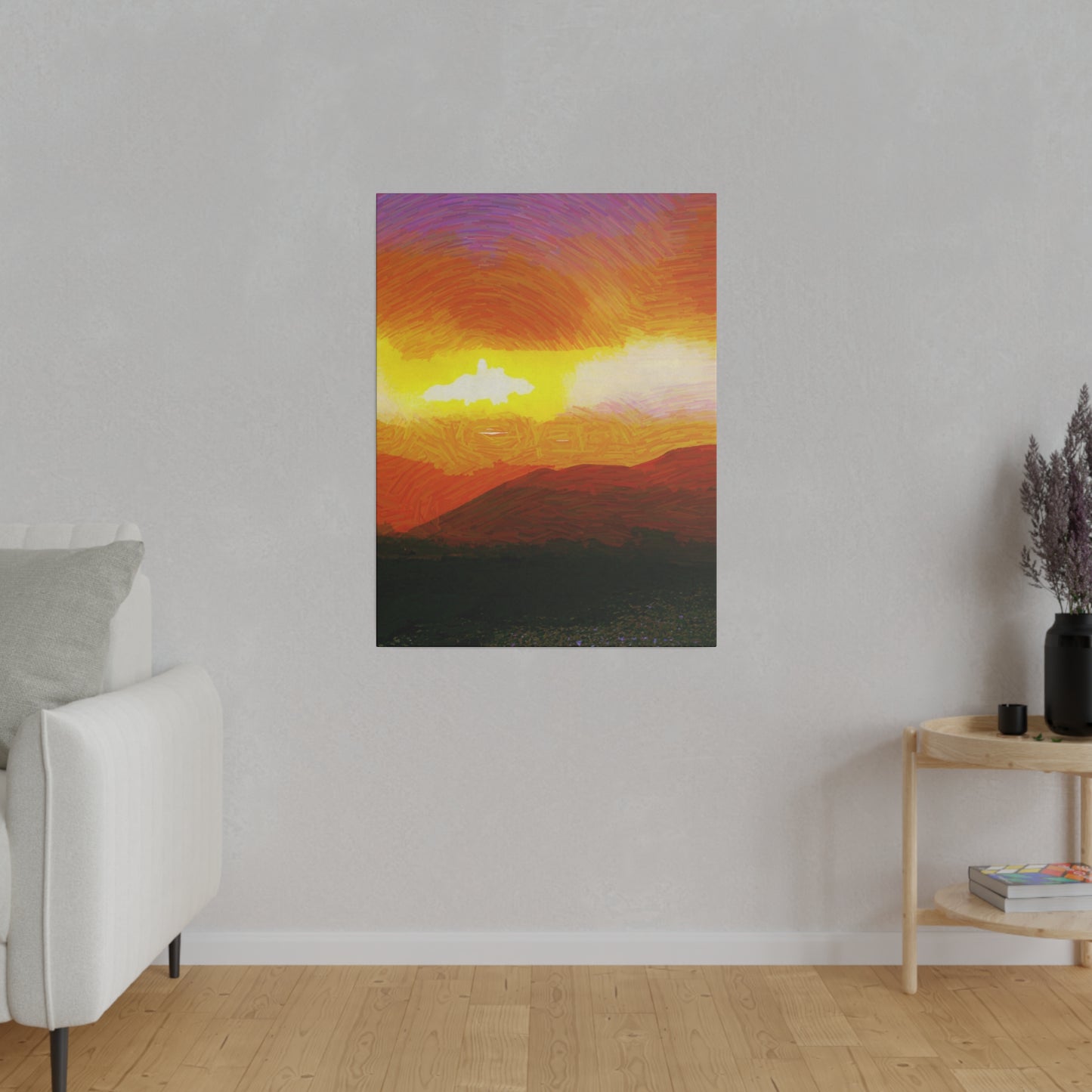 Canvas Art Print in Multiple Portrait Sizes from the Sunset Series at Intriguing Vistas