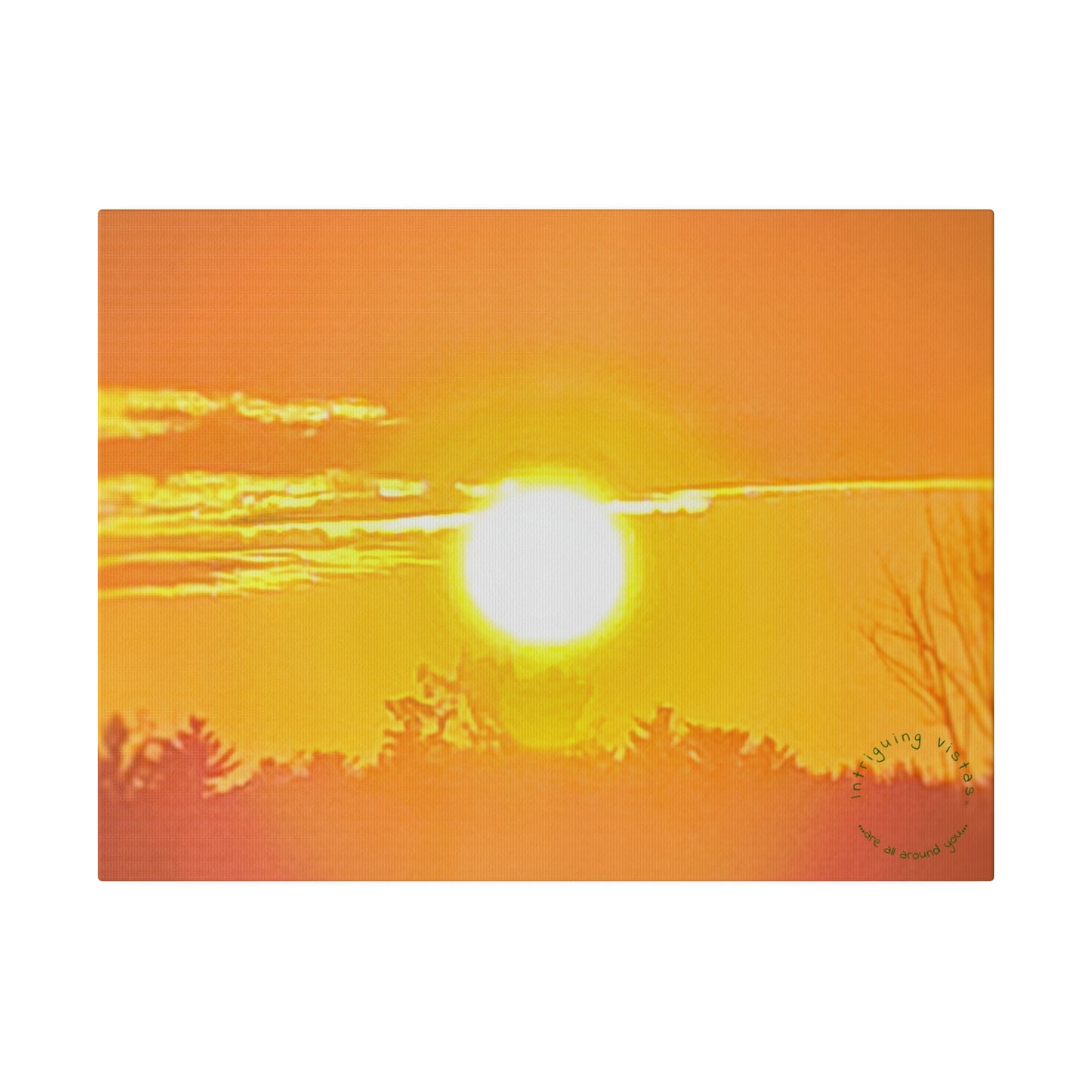 Intriguing Vistas™ Sunset Series Matte Canvas Print in 12 Landscape Sizes!!