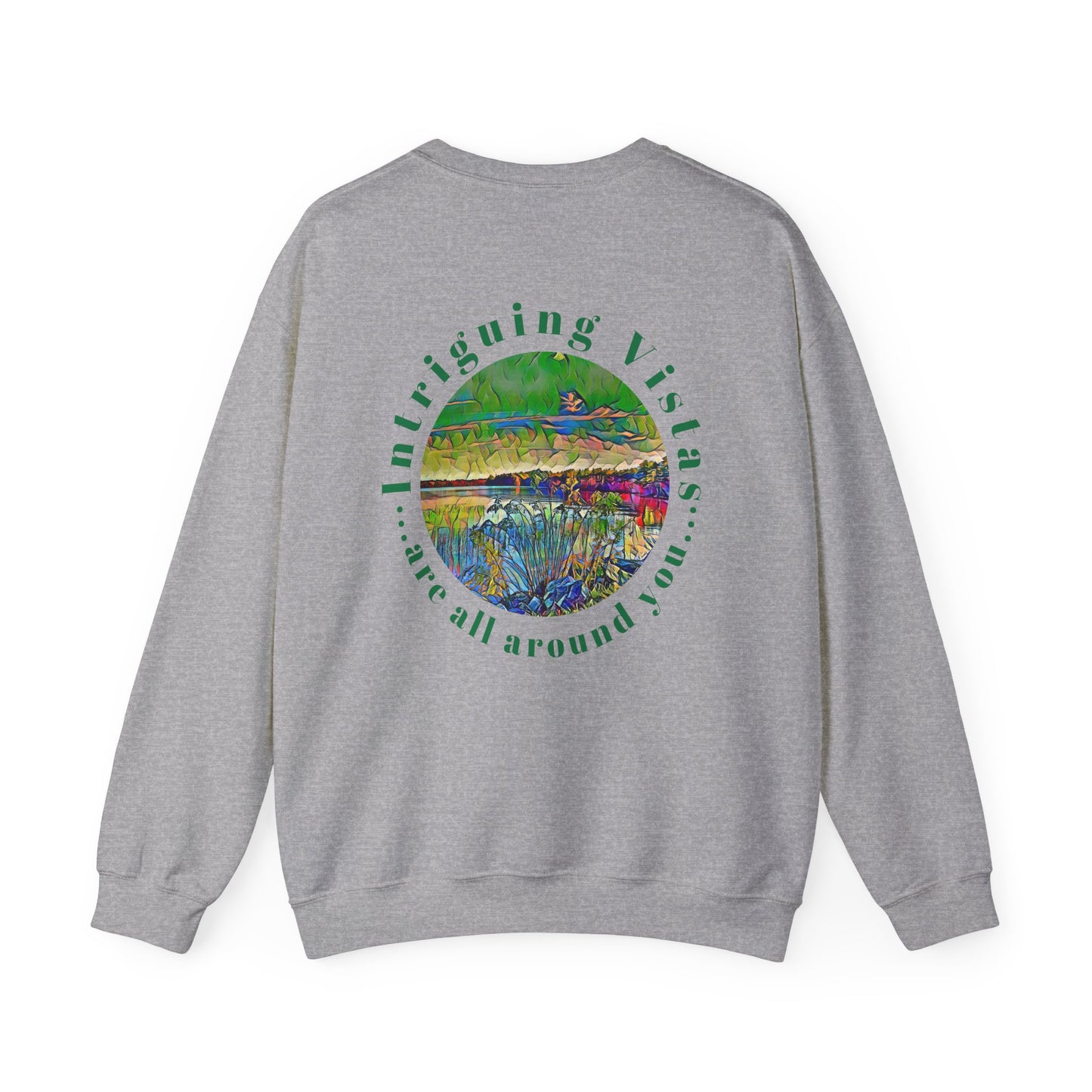 Gildan 18000 Unisex Adult Heavy Blend Crewneck Sweatshirt Available in Multiple Colors from the Scenery Series at Intriguing Vistas