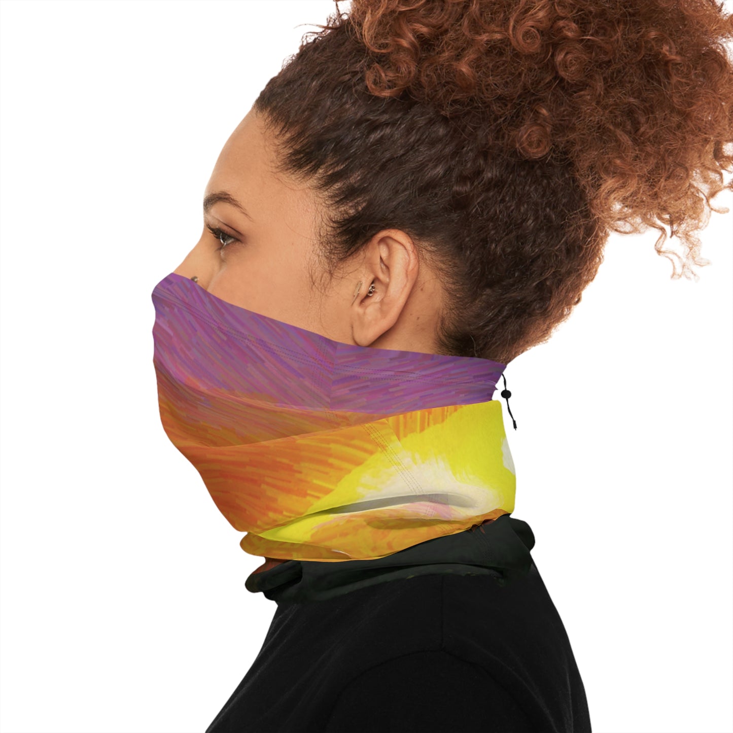 Custom Unisex Adult Winter Neck Gaiter With Drawstring From The Sunset Series At Intriguing Vistas