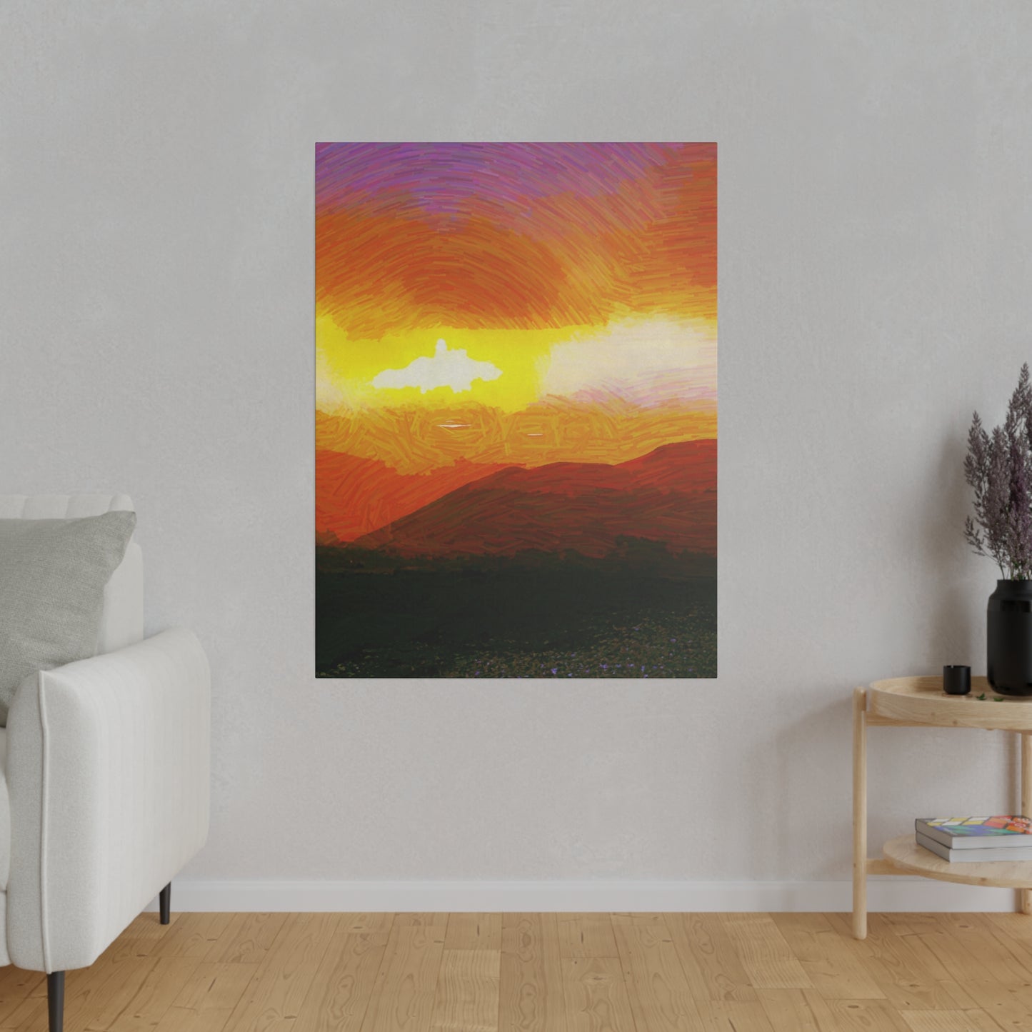 Canvas Art Print in Multiple Portrait Sizes from the Sunset Series at Intriguing Vistas