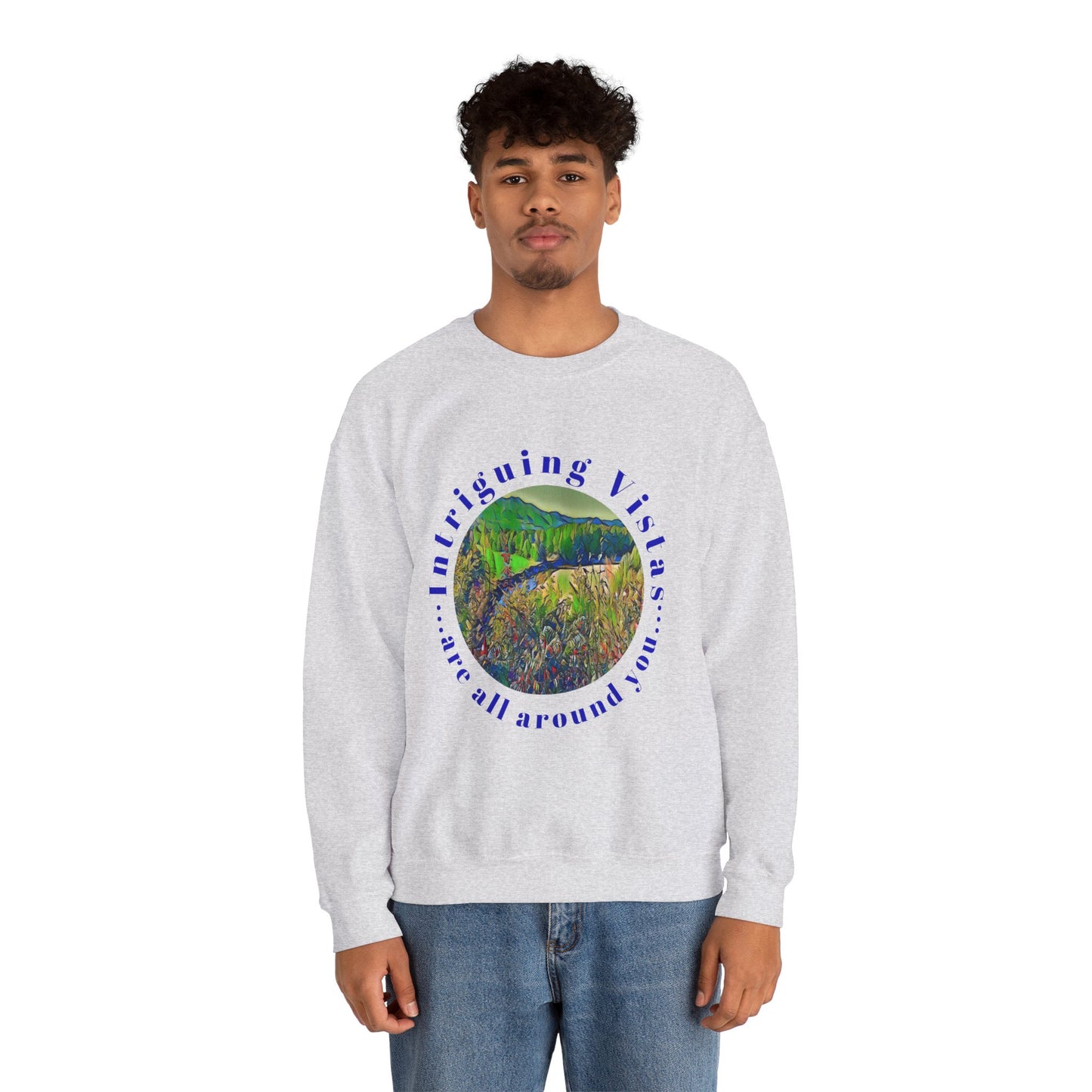 Gildan 18000 Unisex Adult Heavy Blend Crewneck Sweatshirt Available in Multiple Colors from the Scenery Series at Intriguing Vistas