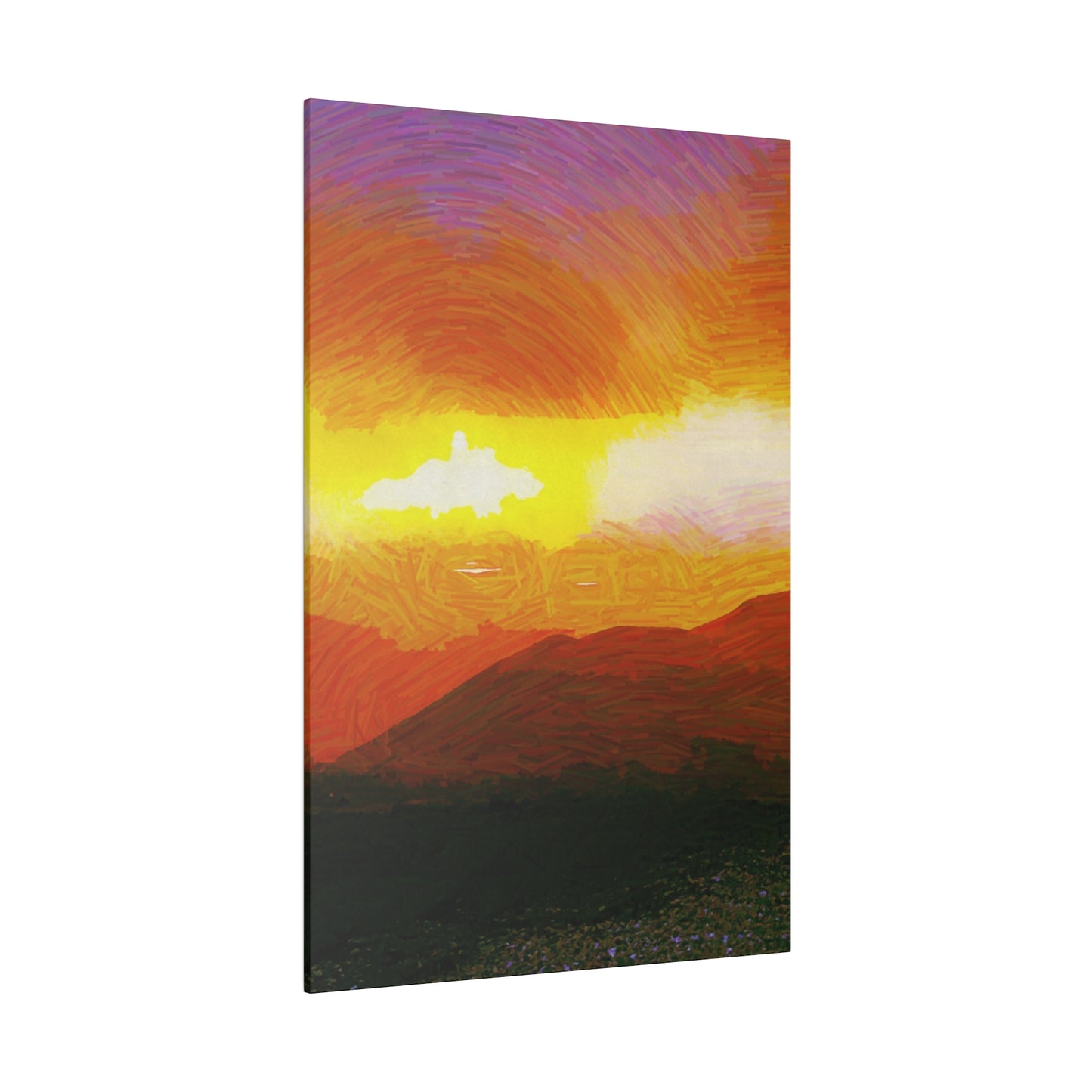 Canvas Art Print in Multiple Portrait Sizes from the Sunset Series at Intriguing Vistas