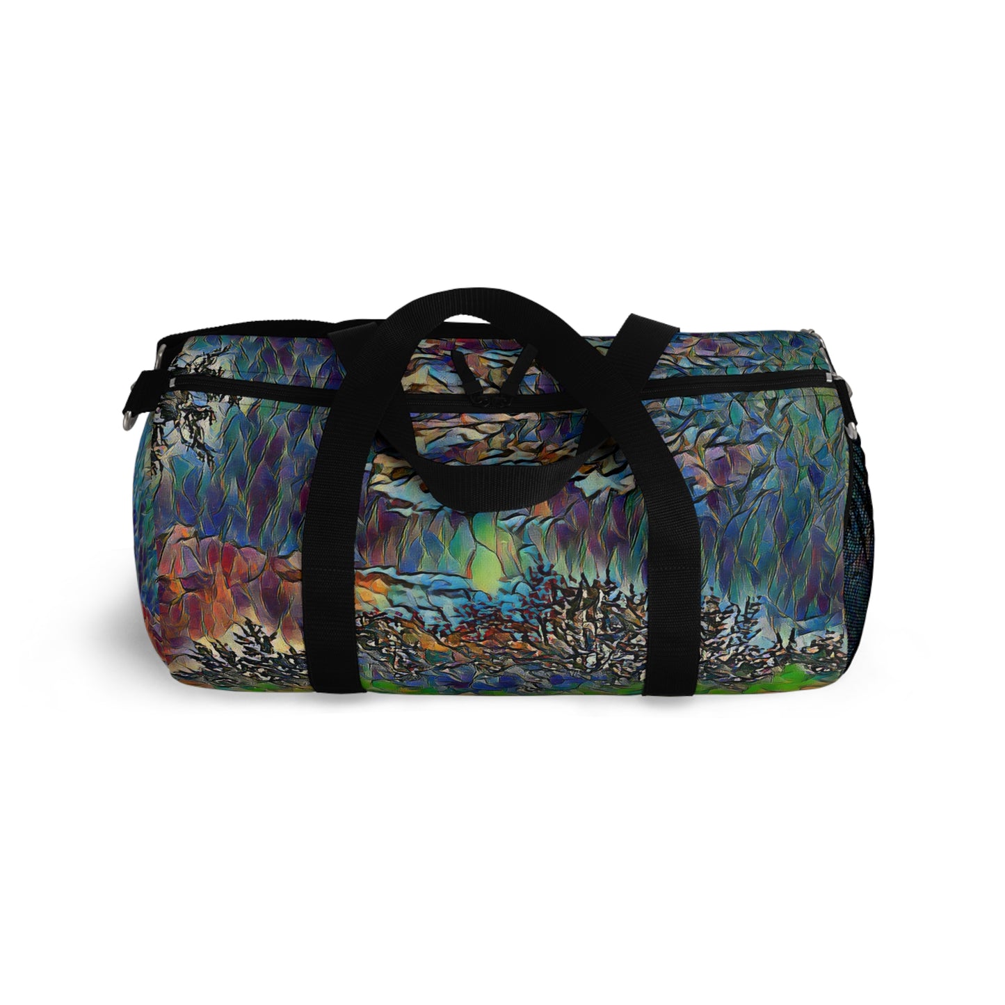 Custom Duffel Bag available in two sizes from the Night Sky Series at Intriguing Vistas