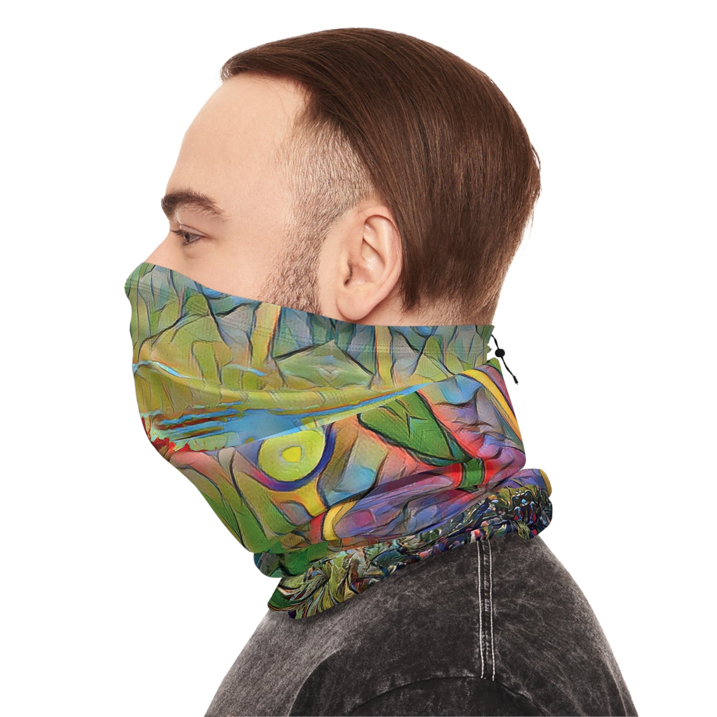 Custom Unisex Adult Winter Neck Gaiter With Drawstring From The Sunset Series At Intriguing Vistas