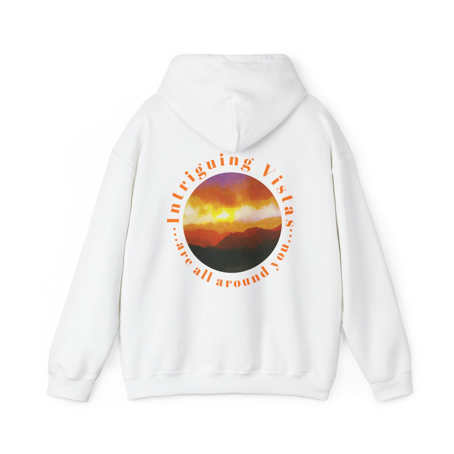 Gildan 18500 Unisex Adult Heavy Blend Crewneck Hooded Sweatshirt from the Sunset Series at Intriguing Vistas