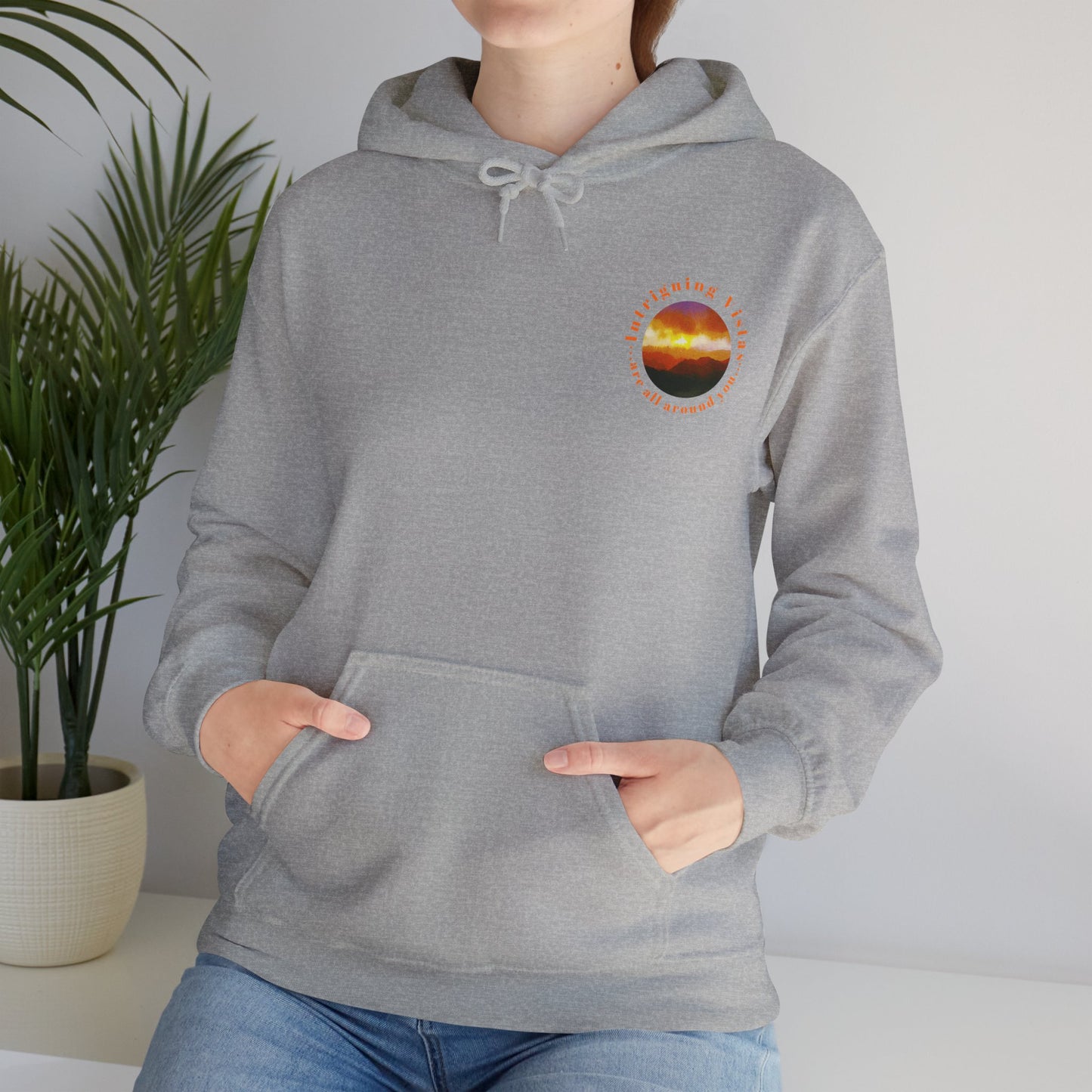 Gildan 18500 Unisex Adult Heavy Blend Crewneck Hooded Sweatshirt from the Sunset Series at Intriguing Vistas