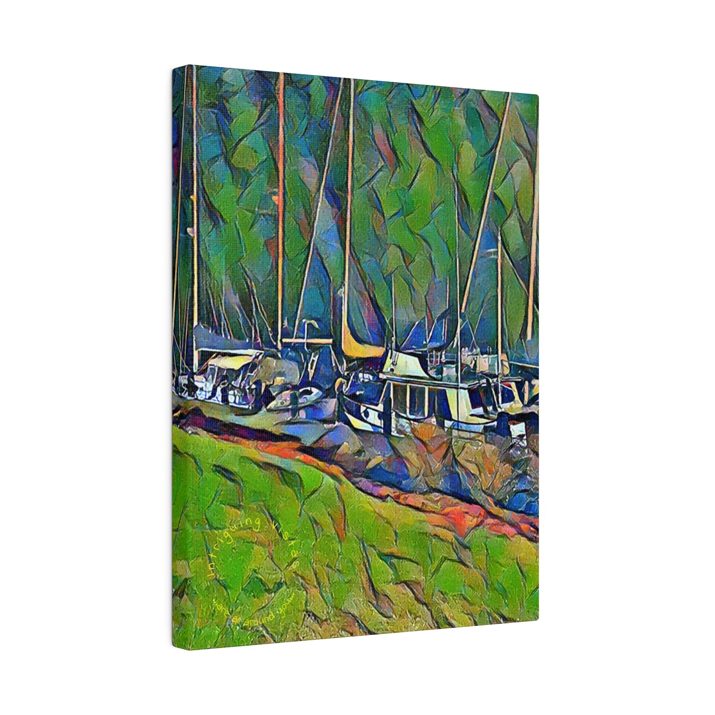 Intriguing Vistas™ Nautical Series Matte Canvas Print in 12 Portrait Sizes!!