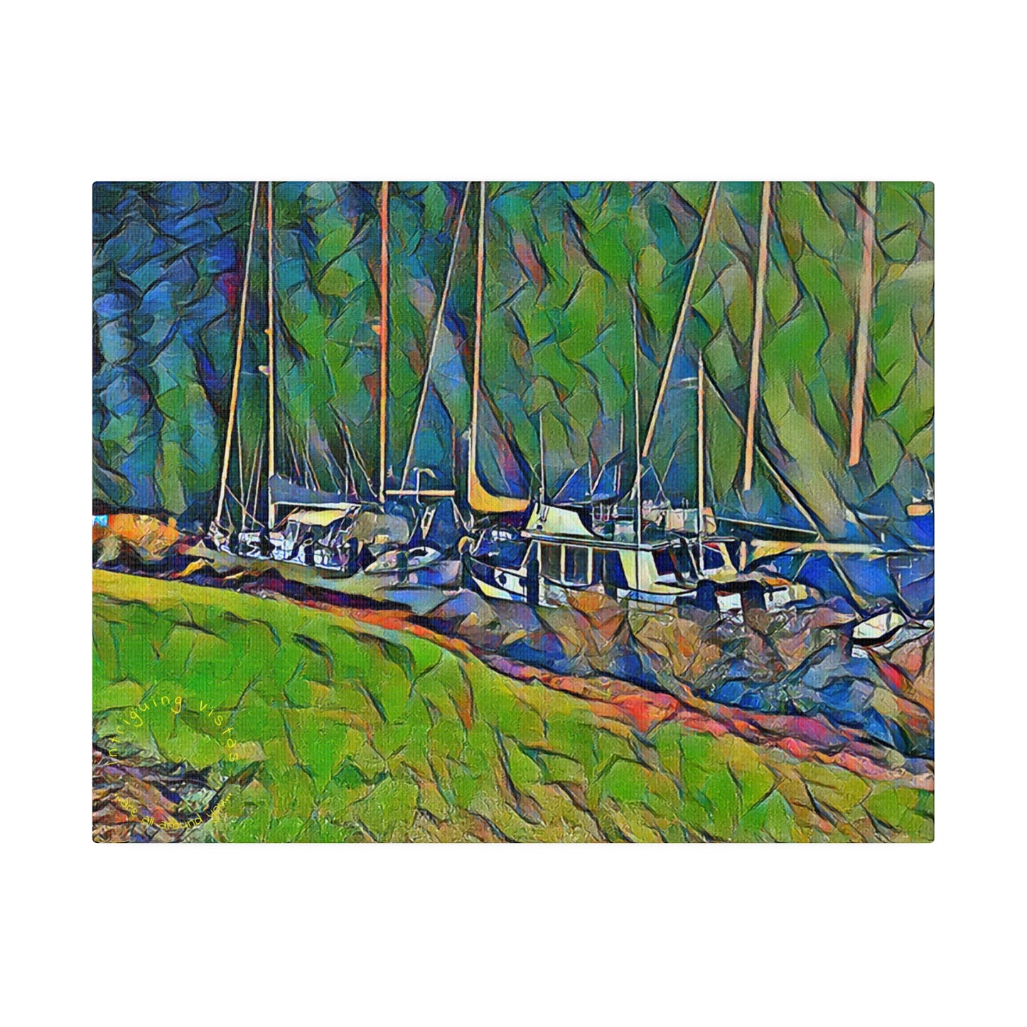 Intriguing Vistas™ Nautical Series Matte Canvas Print in 12 Landscape Sizes!!