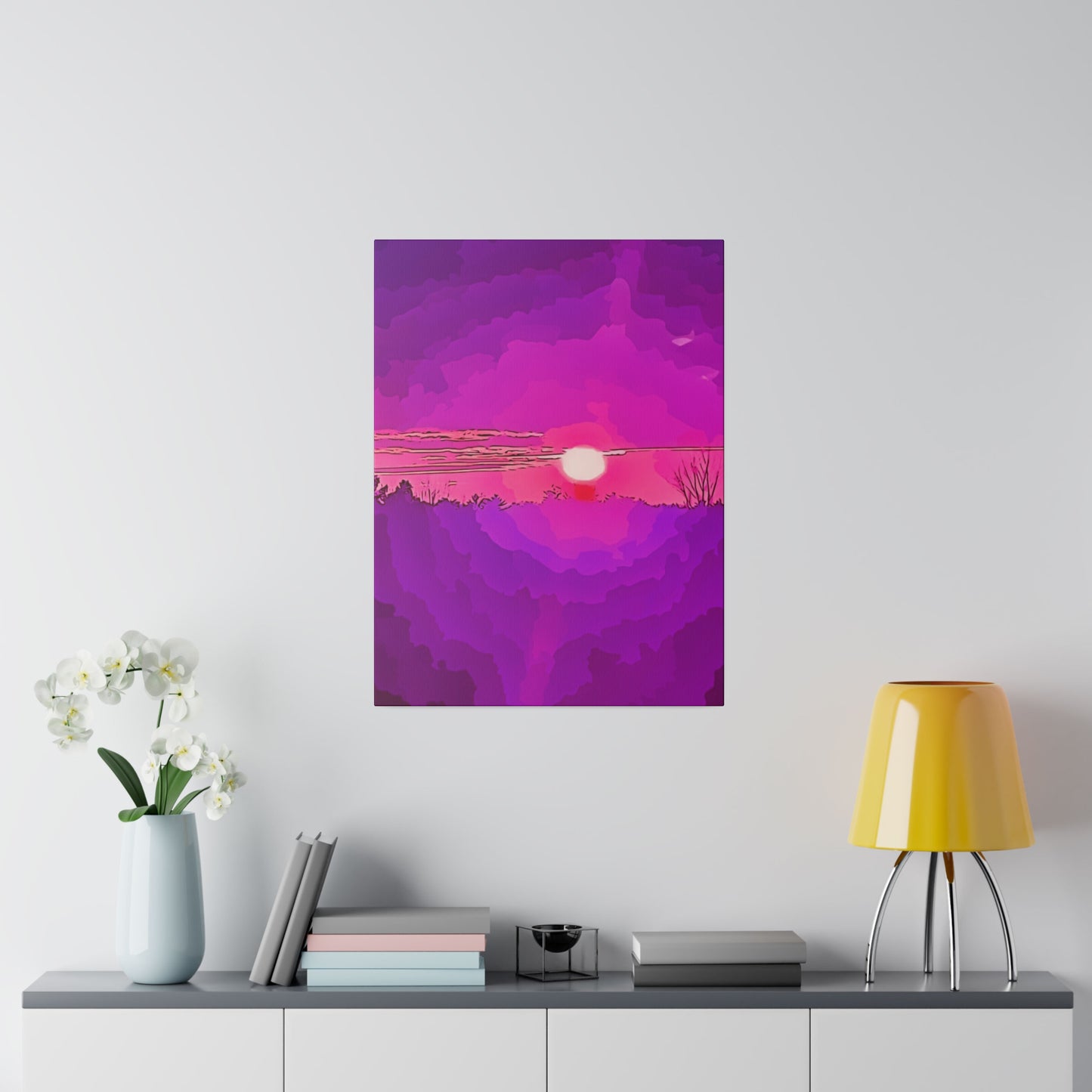 Canvas Print in Multiple Portrait Sizes from the Sunset Series at Intriguing Vistas