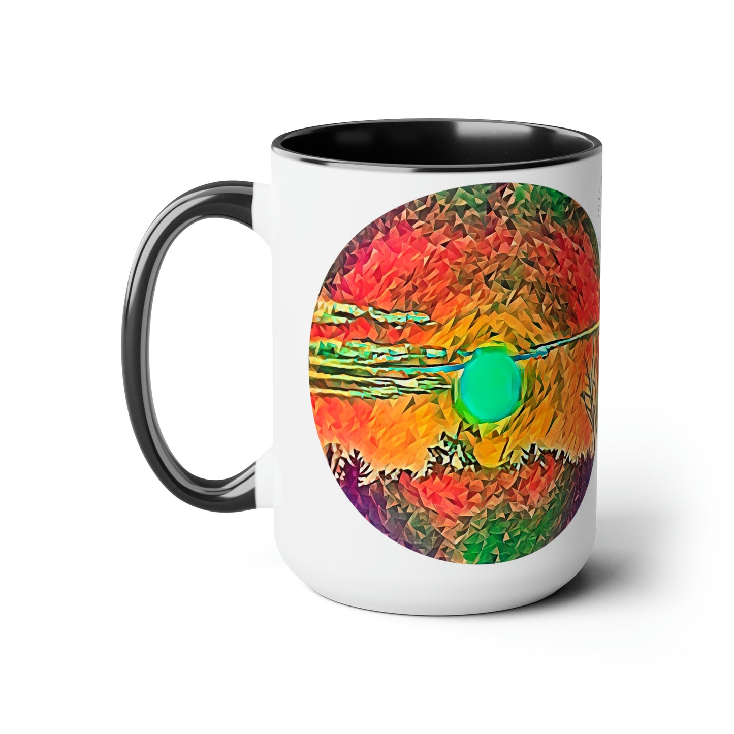 Intriguing Vistas™ Sunset Series Two-Tone Coffee Mugs, 15oz