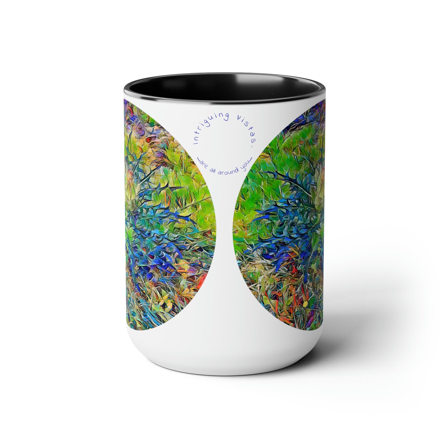 Intriguing Vistas™ Scenery Series Two-Tone Coffee Mugs, 15oz