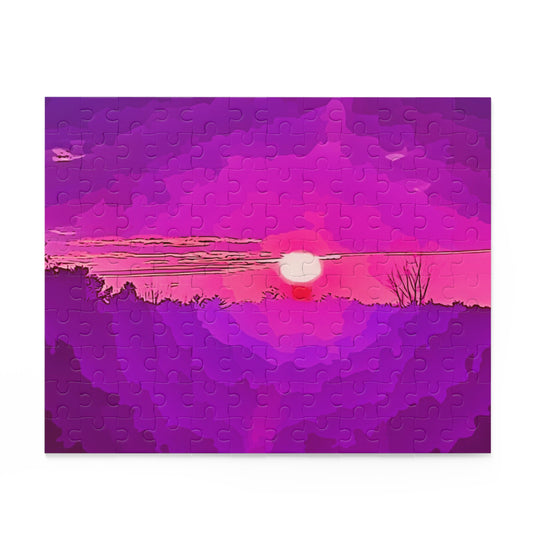Custom Jigsaw Puzzle Available in Three Sizes from the Sunset Series at Intriguing Vistas