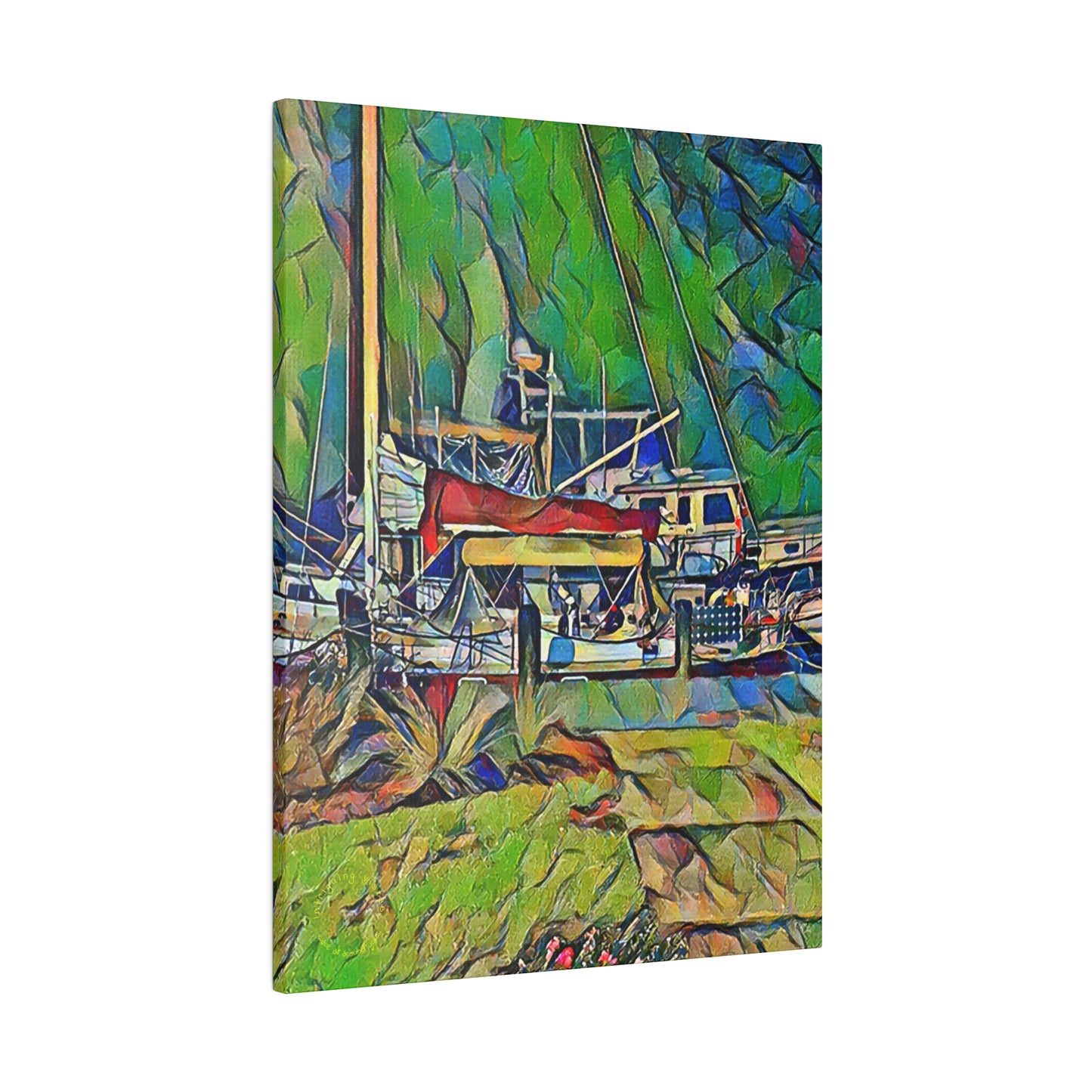 Intriguing Vistas™ Nautical Series Matte Canvas Print in 12 Portrait Sizes!!