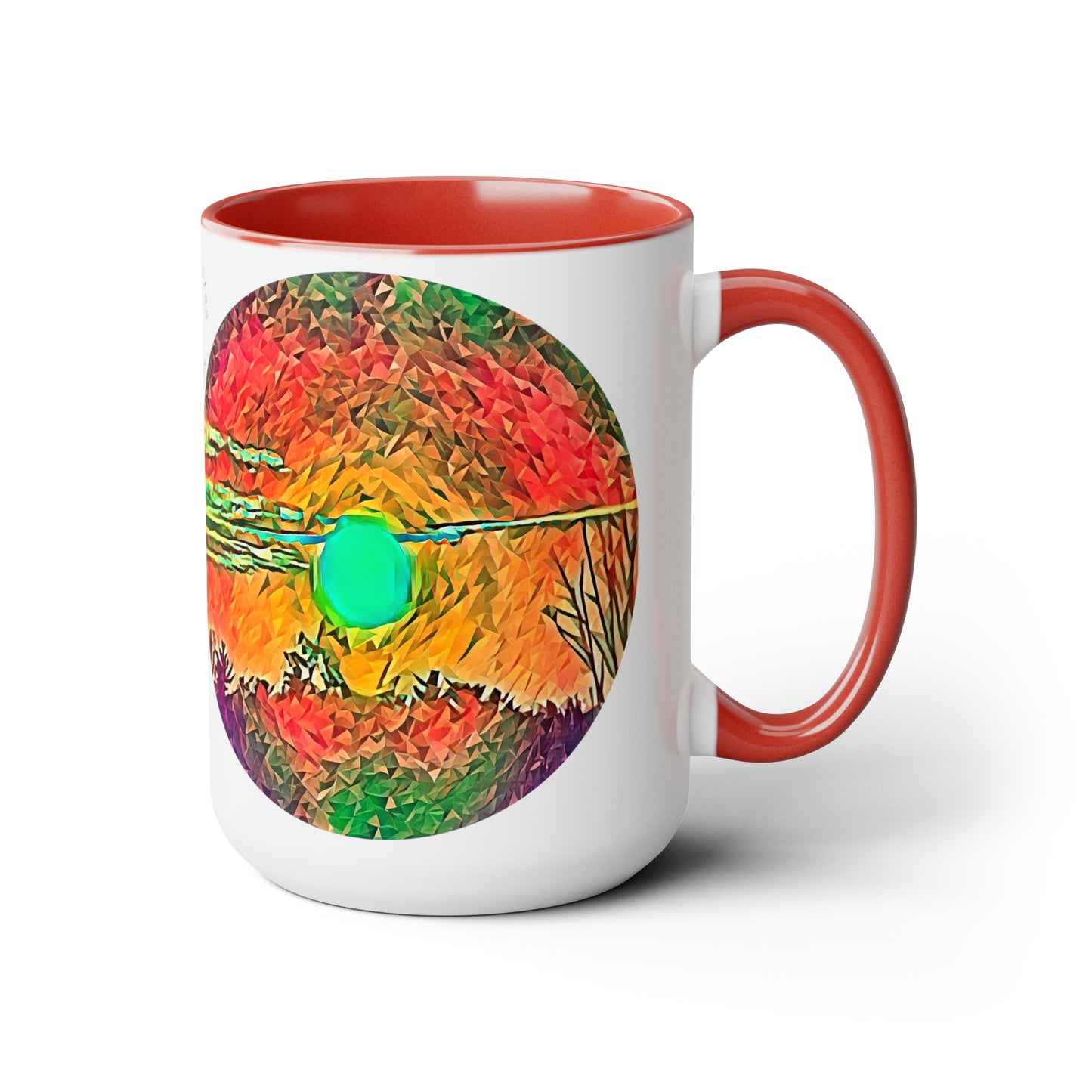 Intriguing Vistas™ Sunset Series Two-Tone Coffee Mugs, 15oz