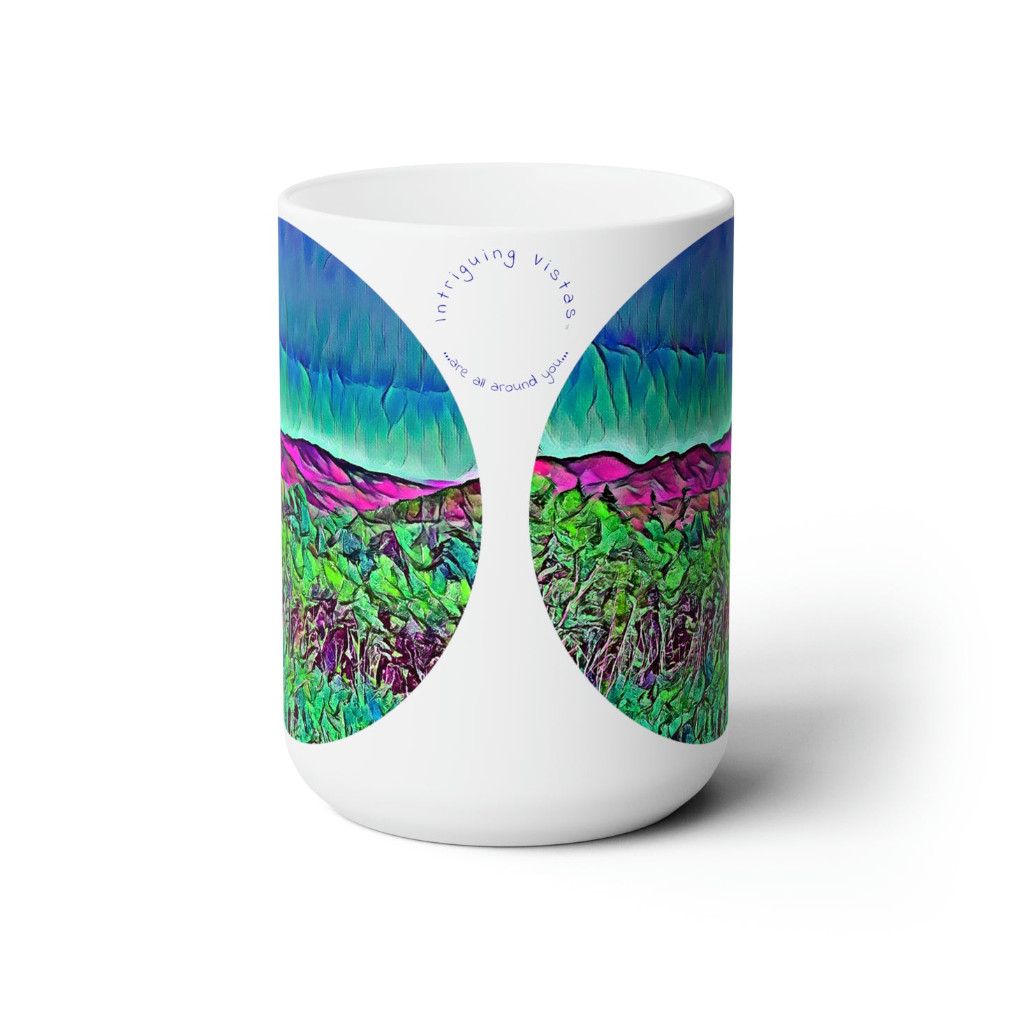 Intriguing Vistas™ Scenery Series Image Ceramic Mug 15oz