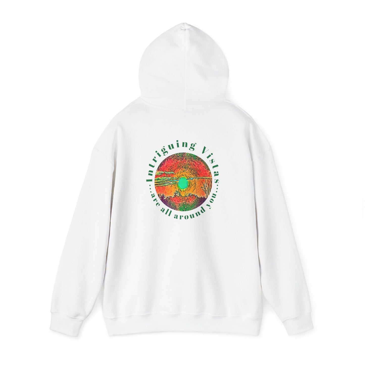 Gildan 18500 Unisex Adult Heavy Blend Crewneck Hooded Sweatshirt from the Sunset Series at Intriguing Vistas