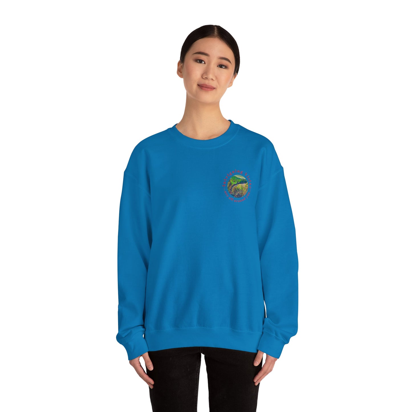 Gildan 18000 Unisex Adult Heavy Blend Crewneck Sweatshirt Available in Multiple Colors from the Scenery Series at Intriguing Vistas