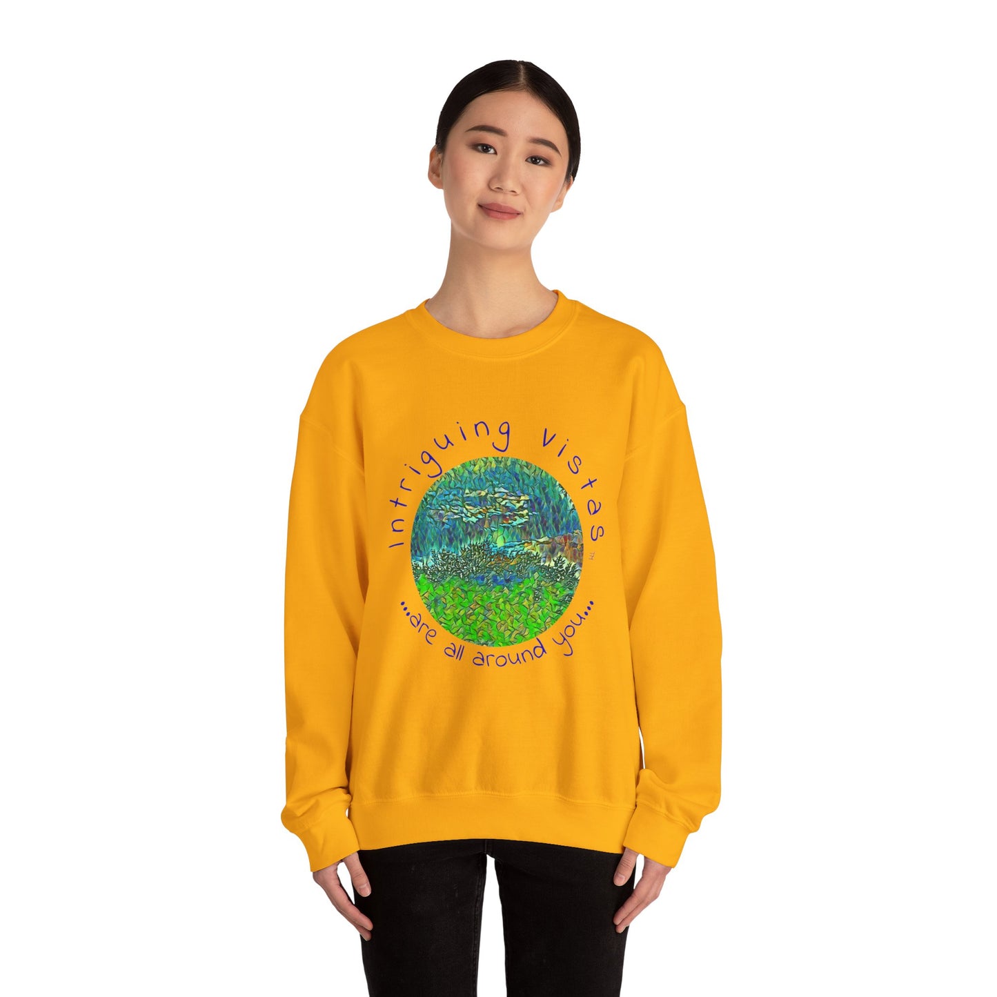 Gildan 18000 Unisex Adult Heavy Blend Crewneck Sweatshirt from the Night Sky Series at Intriguing Vistas