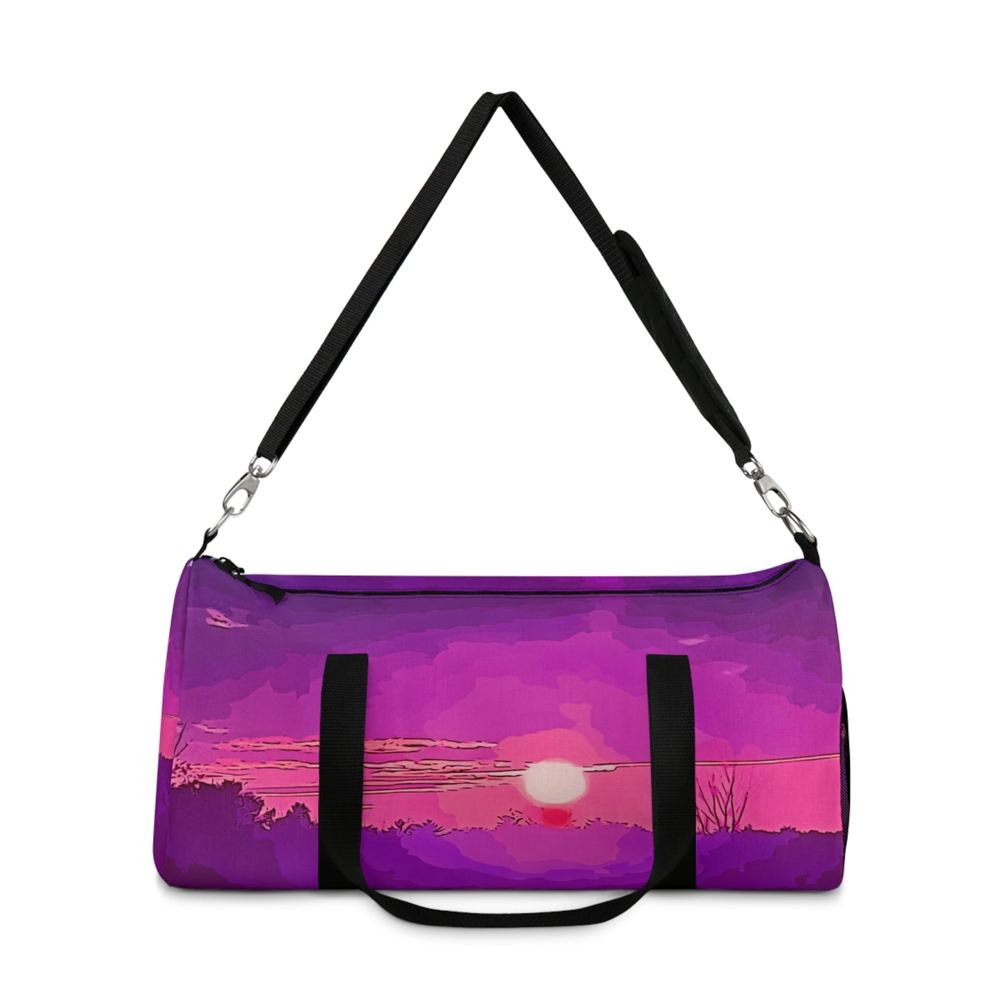 Custom Duffel Bag available in two sizes from the Sunset Series at Intriguing Vistas