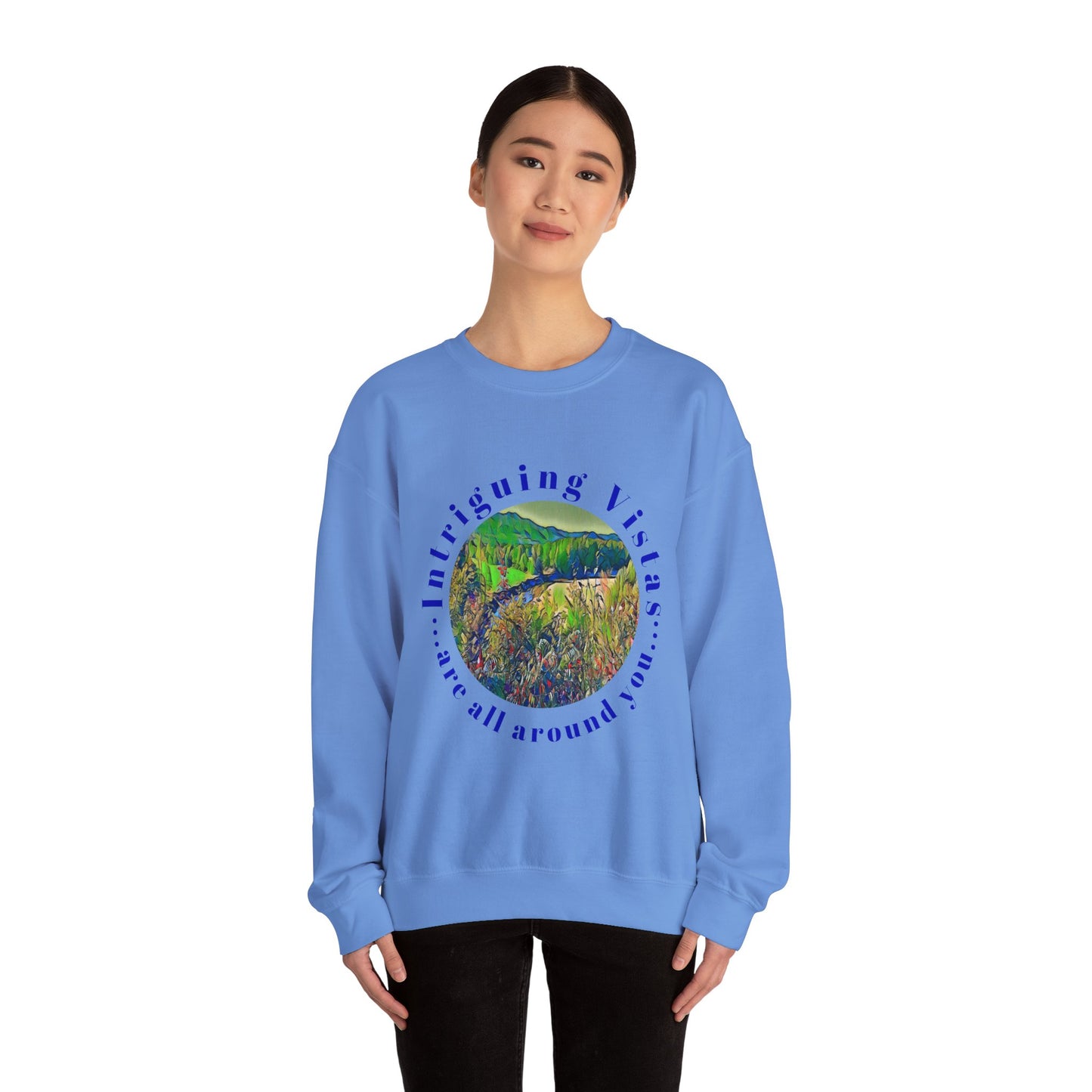 Gildan 18000 Unisex Adult Heavy Blend Crewneck Sweatshirt Available in Multiple Colors from the Scenery Series at Intriguing Vistas