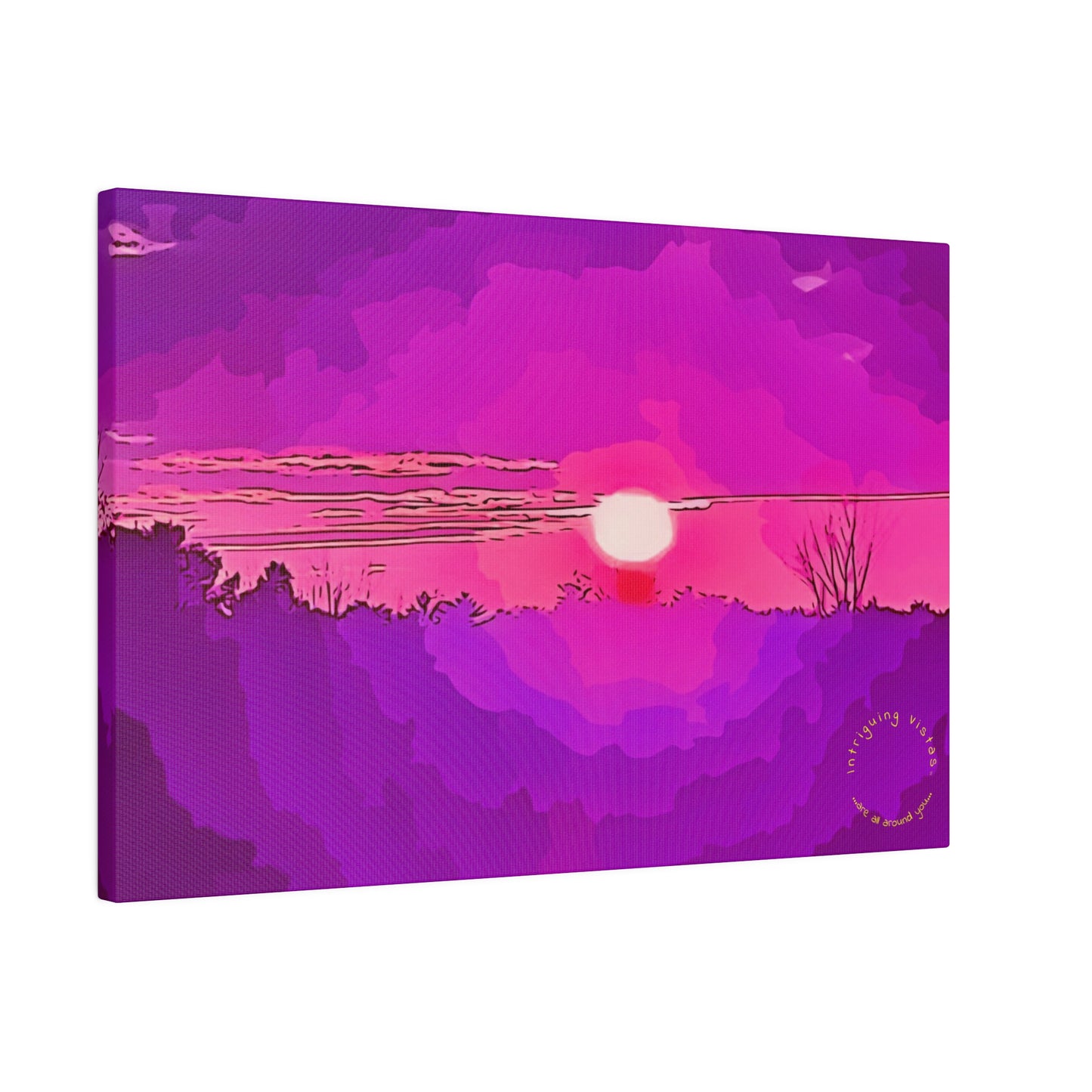 Intriguing Vistas™ Sunset Series Matte Canvas Print in 12 Horizontal Sizes!!