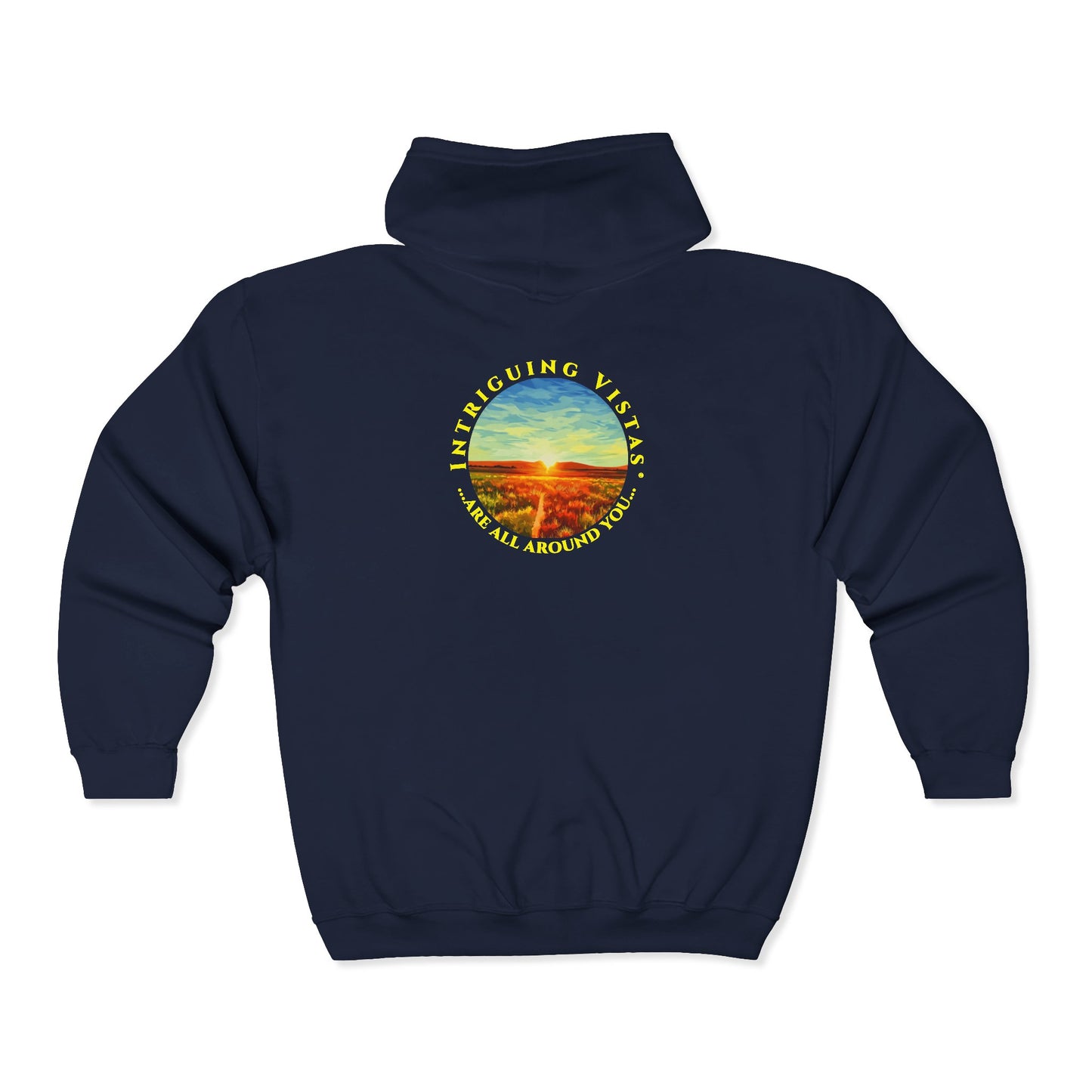 Zip Up Hoodie from Intriguing Vistas®  - Stylish Comfort for Every Adventure