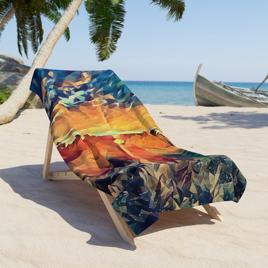 Custom Beach Towel available in two sizes from the Sunset Series at Intriguing Vistas