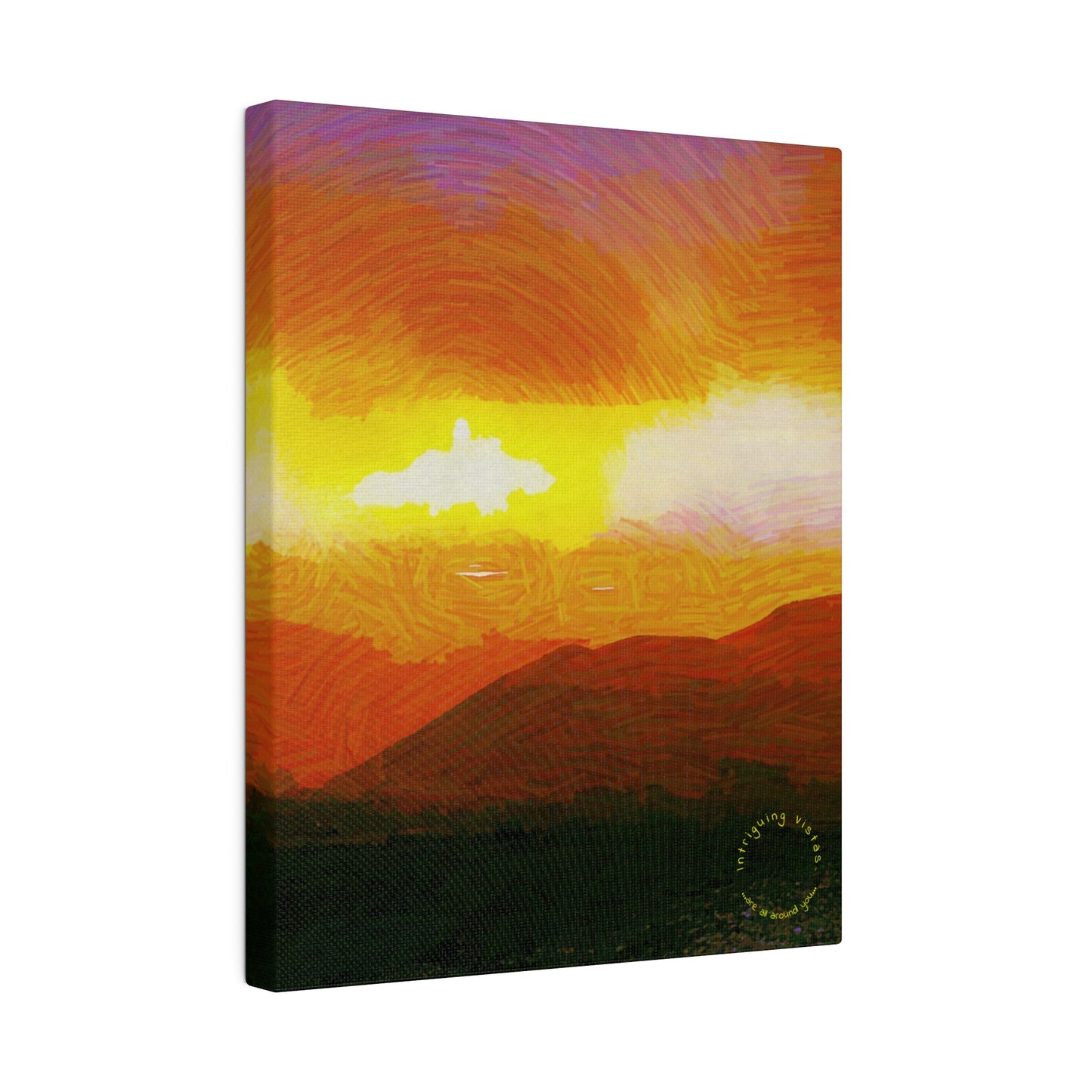 Intriguing Vistas™ Sunset Series Matte Canvas Print in 12 Portrait Sizes!!